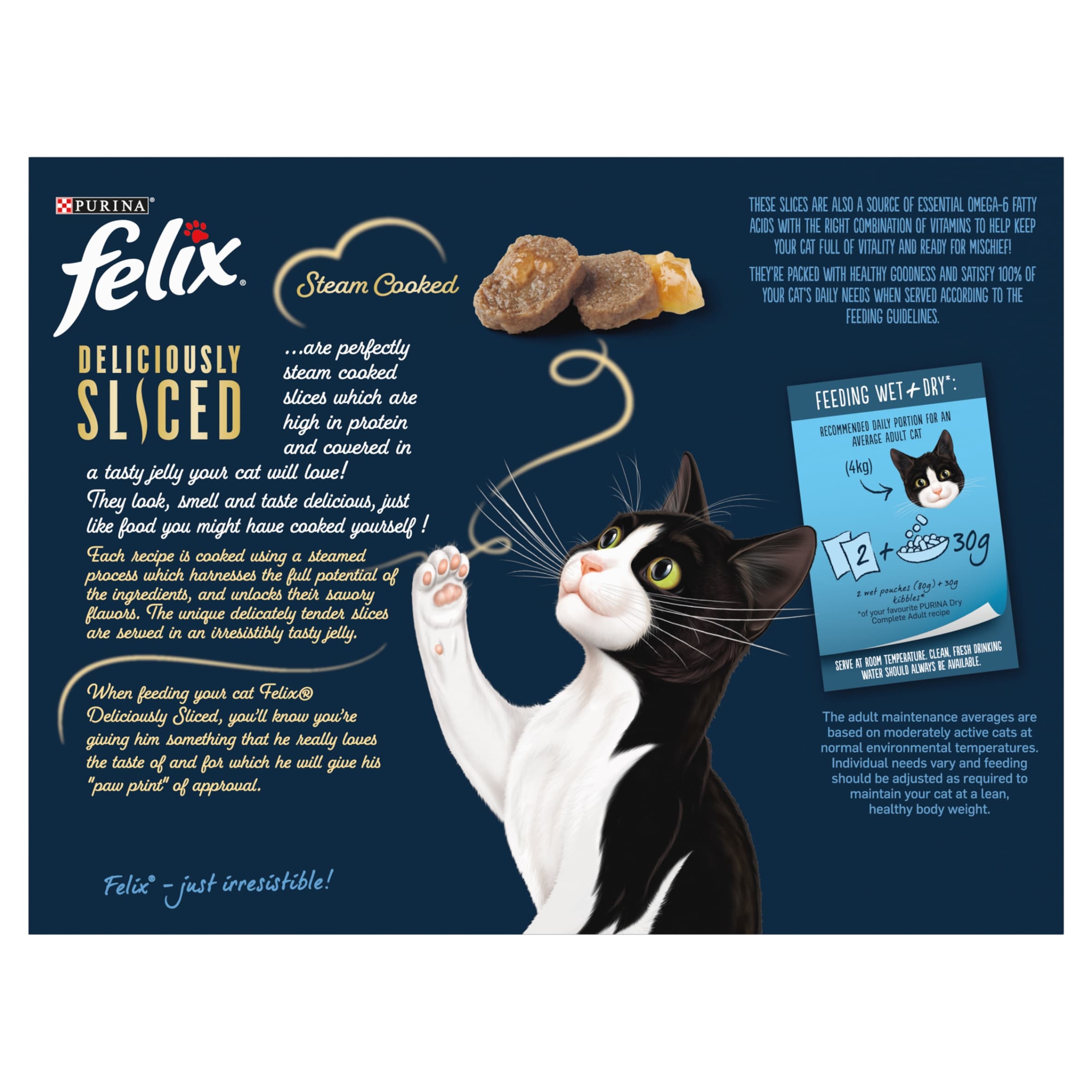 FELIX Deliciously Sliced Fish Selection in Jelly Wet Cat Food 12x80g thumbnail 2