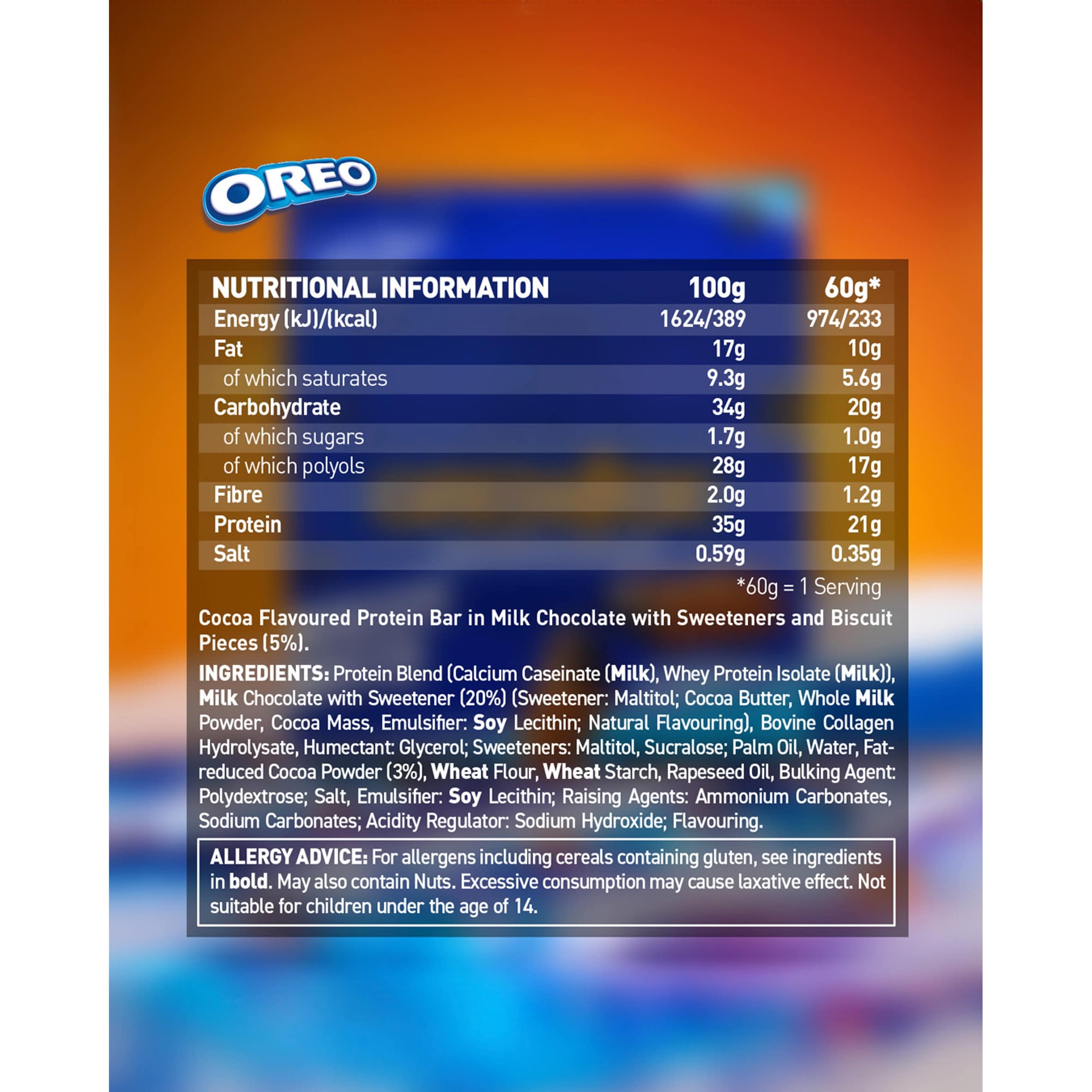 Grenade Protein Bar - Oreo 60g thumbnail 2