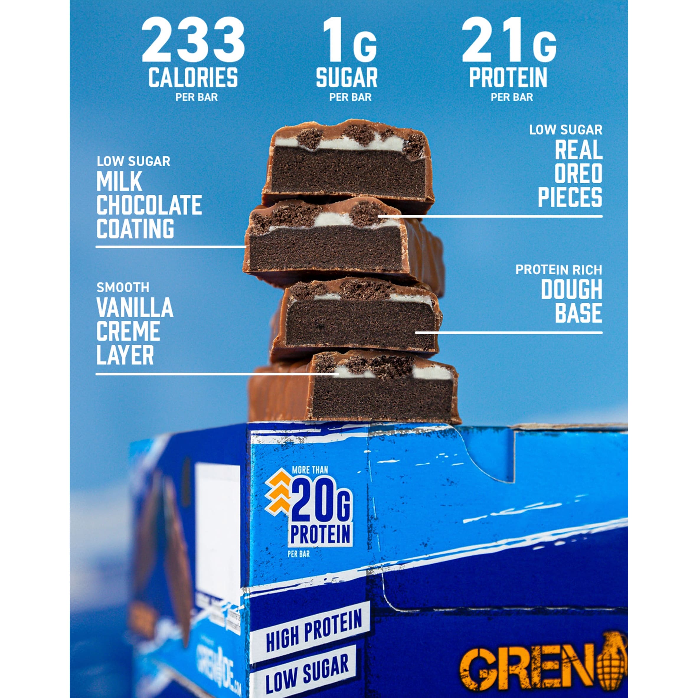 Grenade Protein Bar - Oreo 60g thumbnail 4