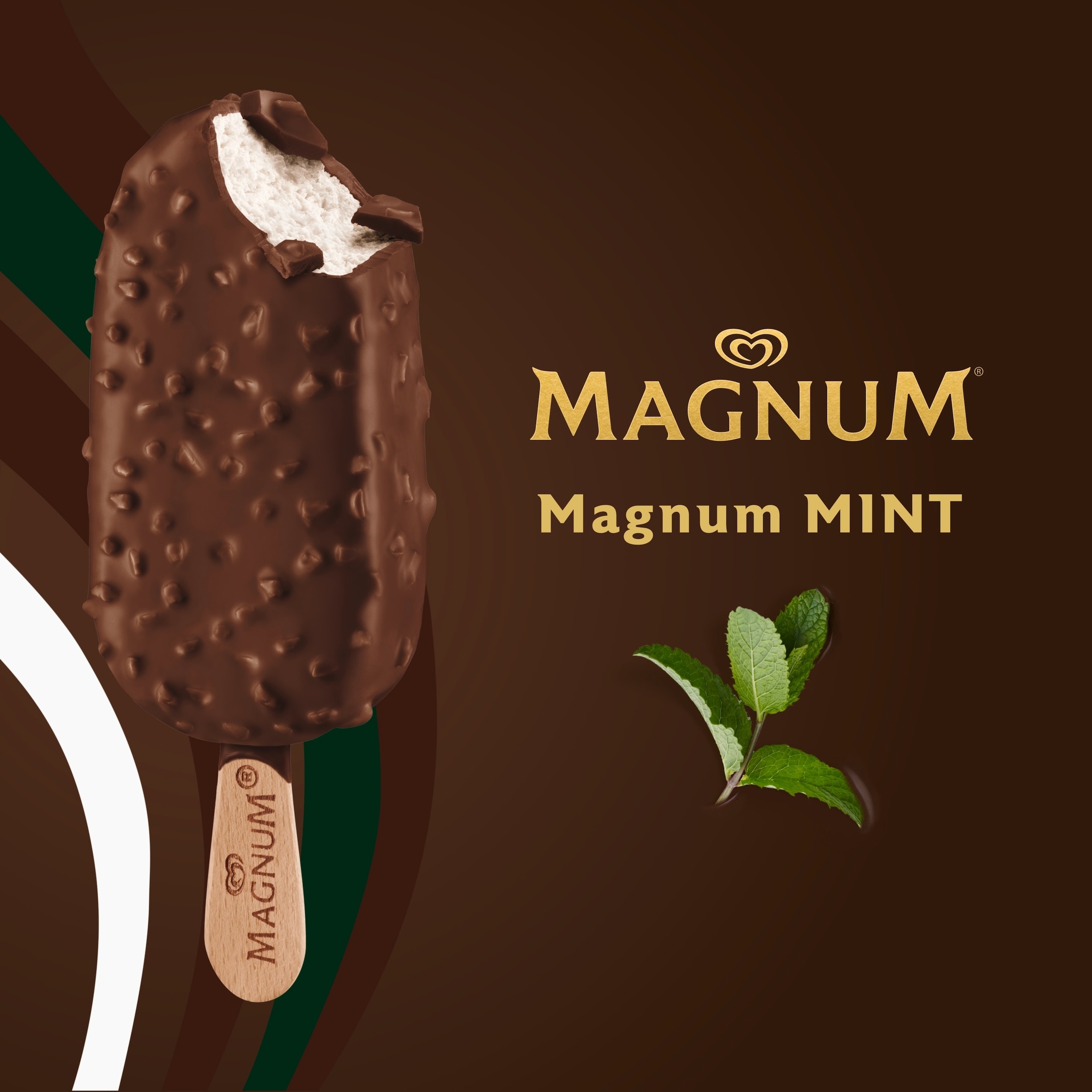 Magnum Mint Ice Cream Sticks 3x100ml thumbnail 2
