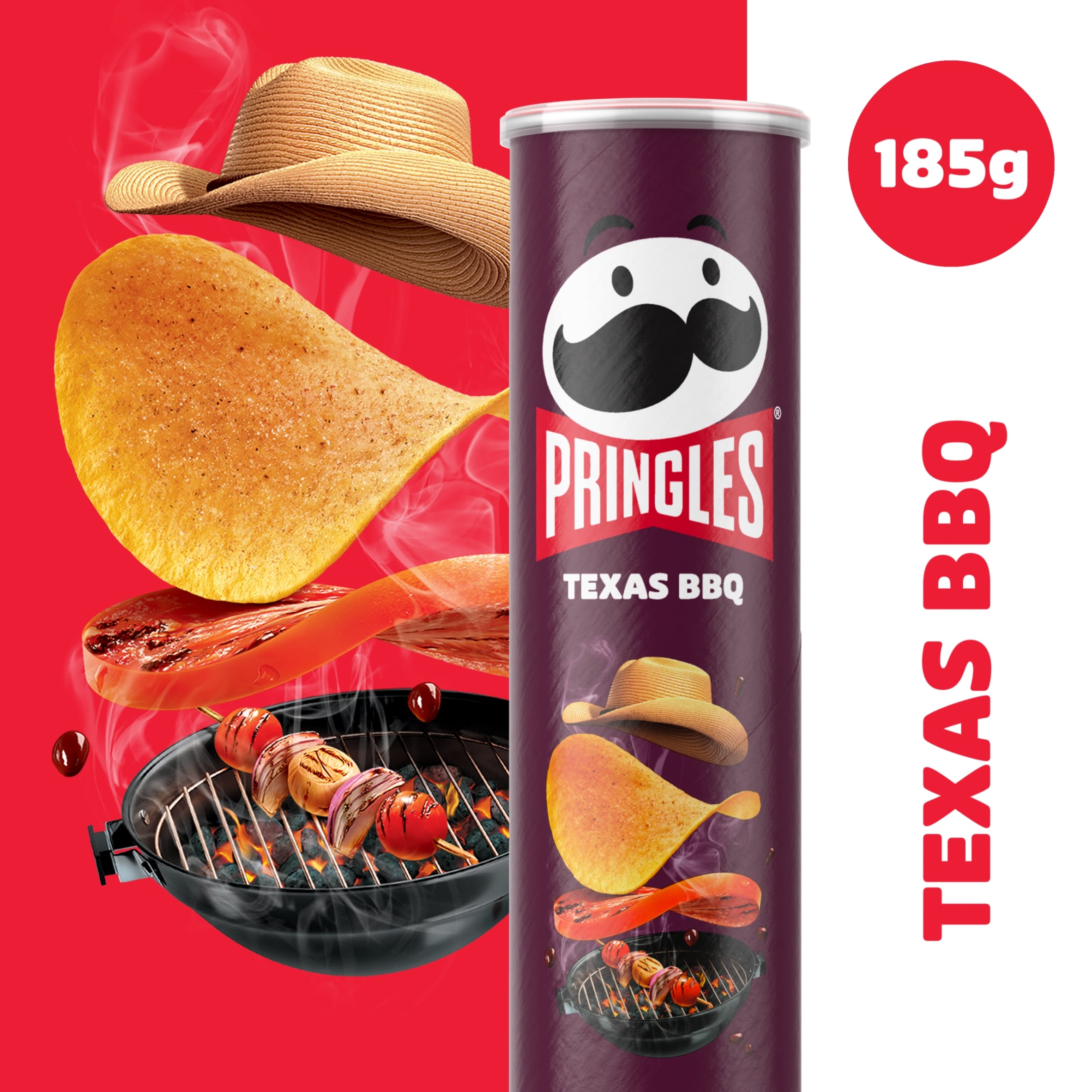 Pringles Texas BBQ Sharing Crisps 185G thumbnail 2