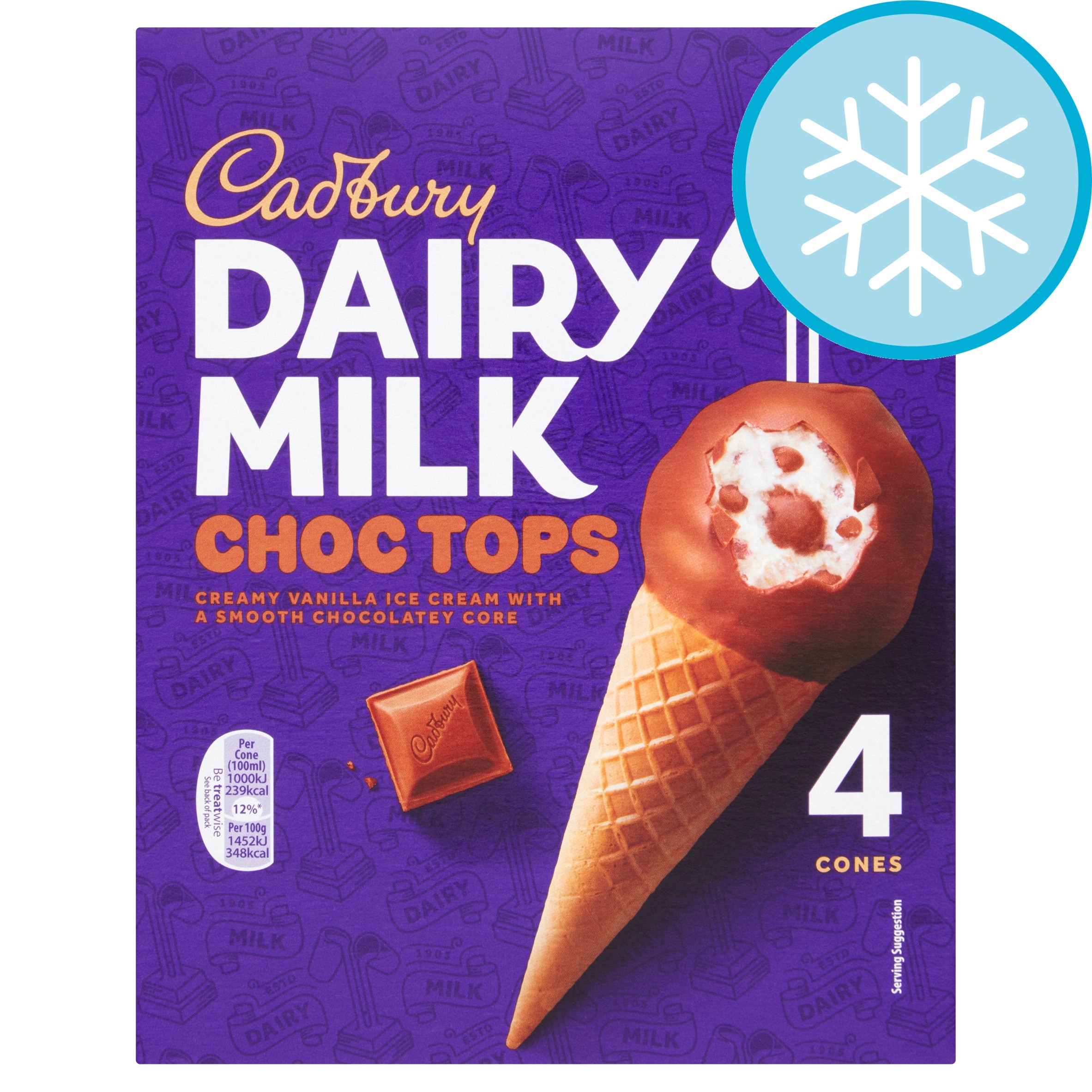 Cadbury Choc Top Ice Cream Cones
