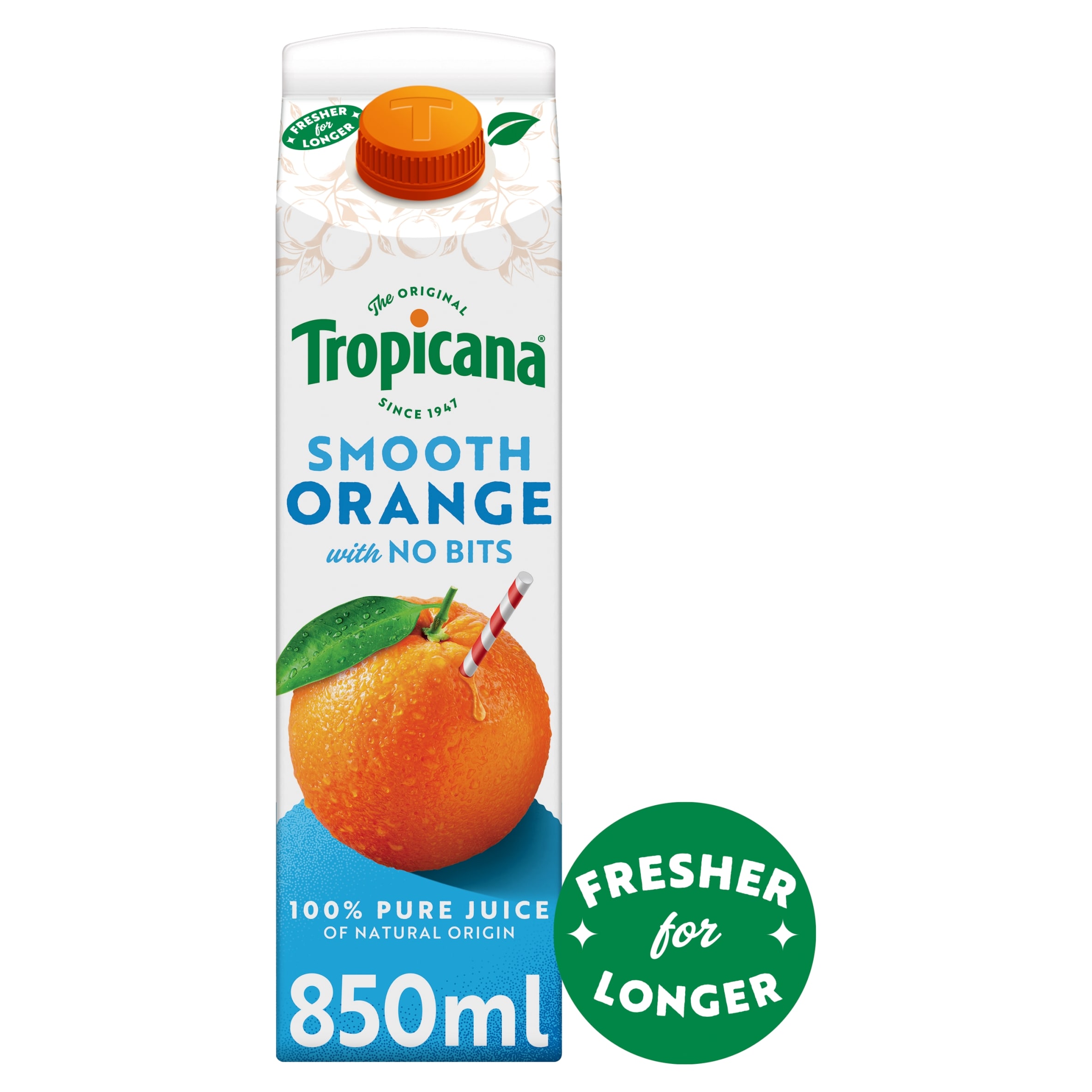 Tropicana Long Life Smooth Orange Fruit Juice 850Ml