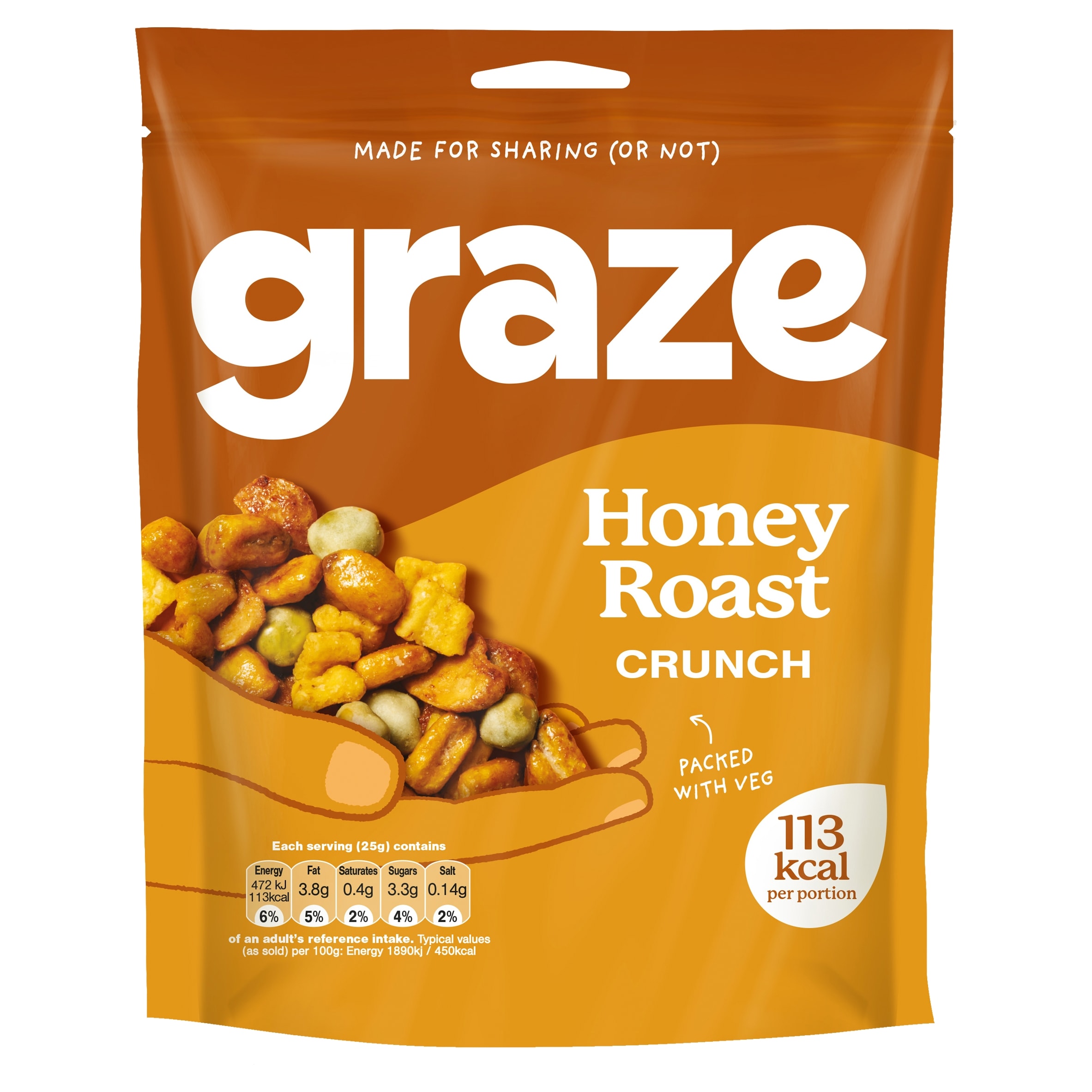 Graze Honey Roast Crunch Sharing Bag Snack