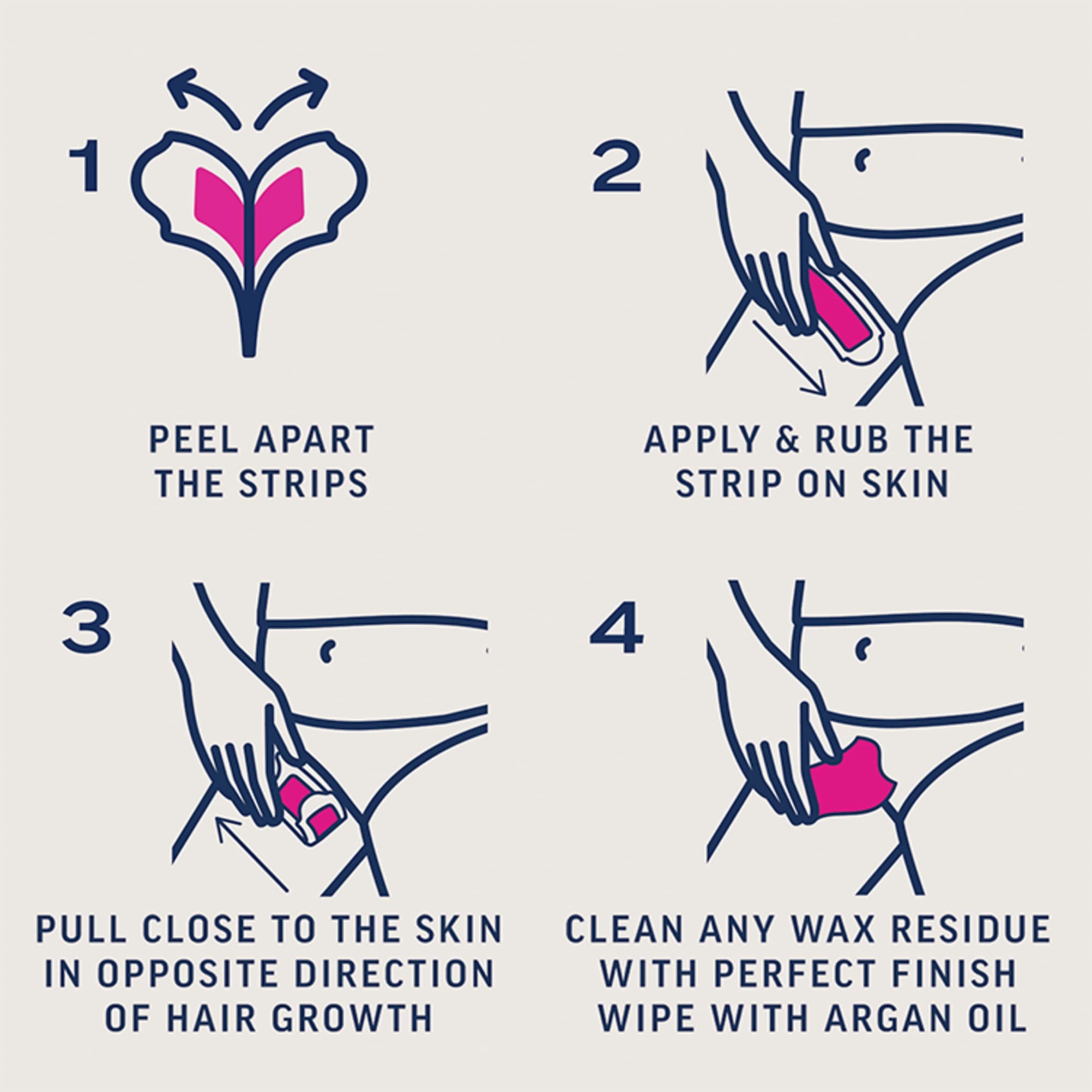 Veet Expert Bikini & Underarm Wax Strips X30 thumbnail 5