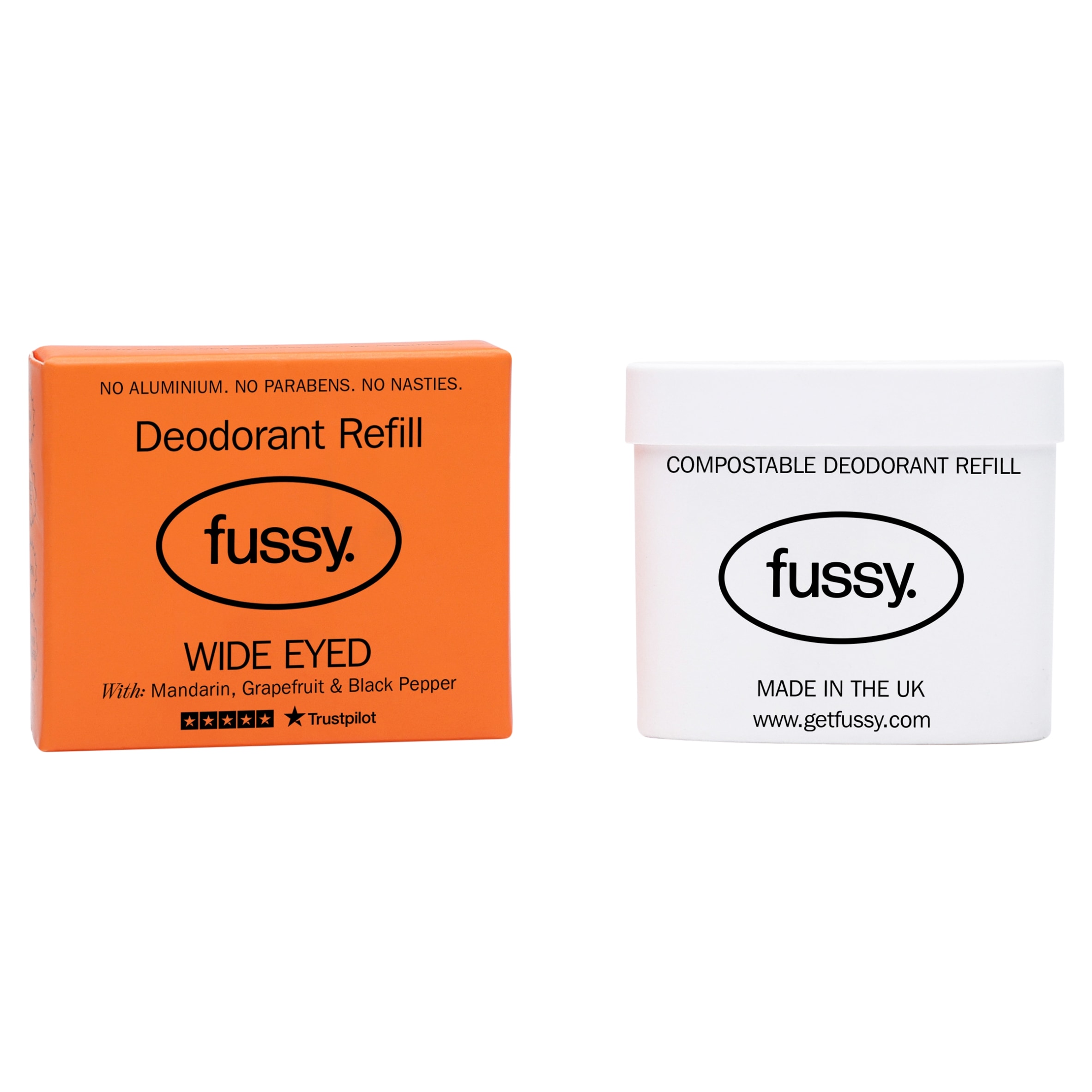 Fussy Natural Deodorant Refill Wide Eyed 40g