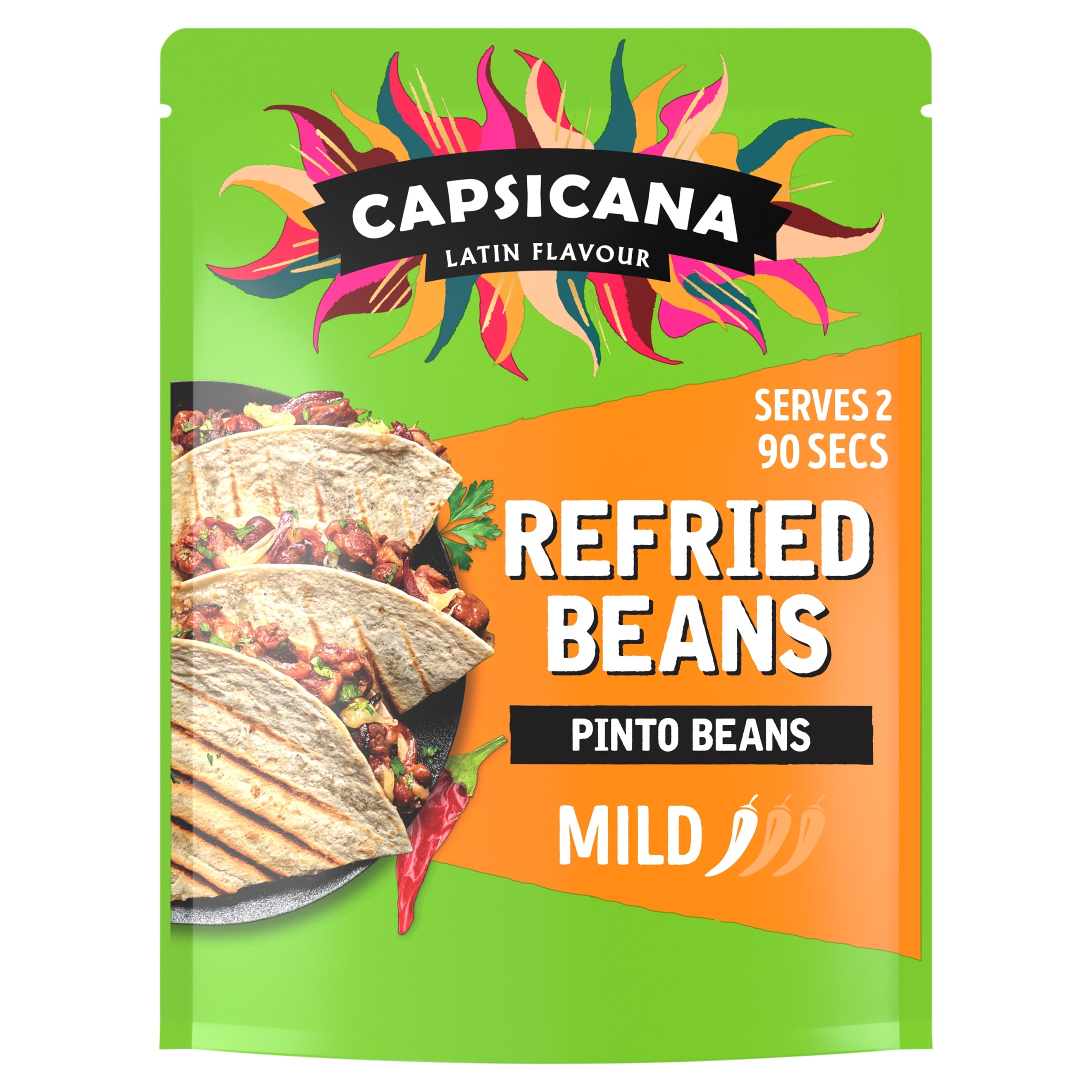 Capsicana Mexican Refried Chipotle Pinto Beans, Medium/Mild