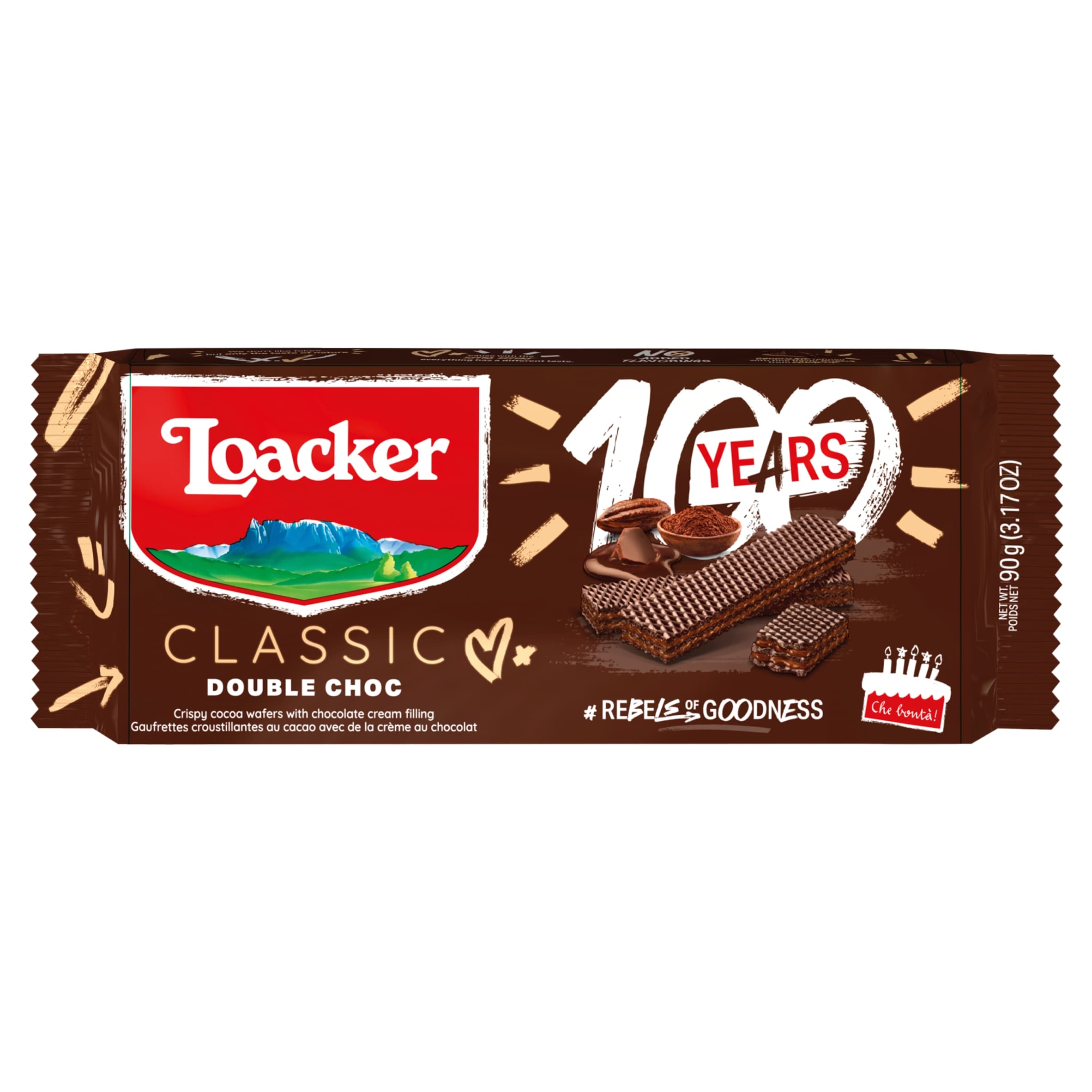 Loacker Classic Double Chocolate Wafers 90G