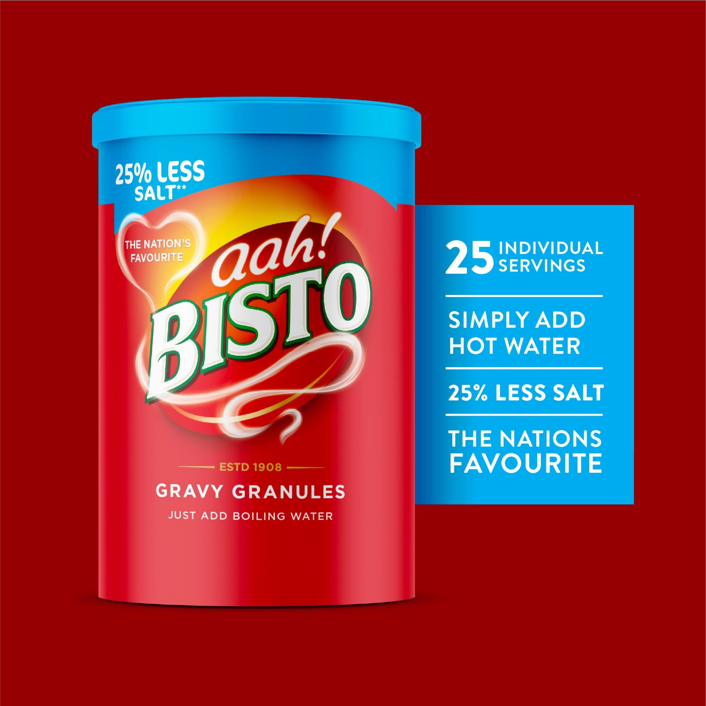 Bisto Reduced Salt Favourite Gravy Granules 300g thumbnail 2