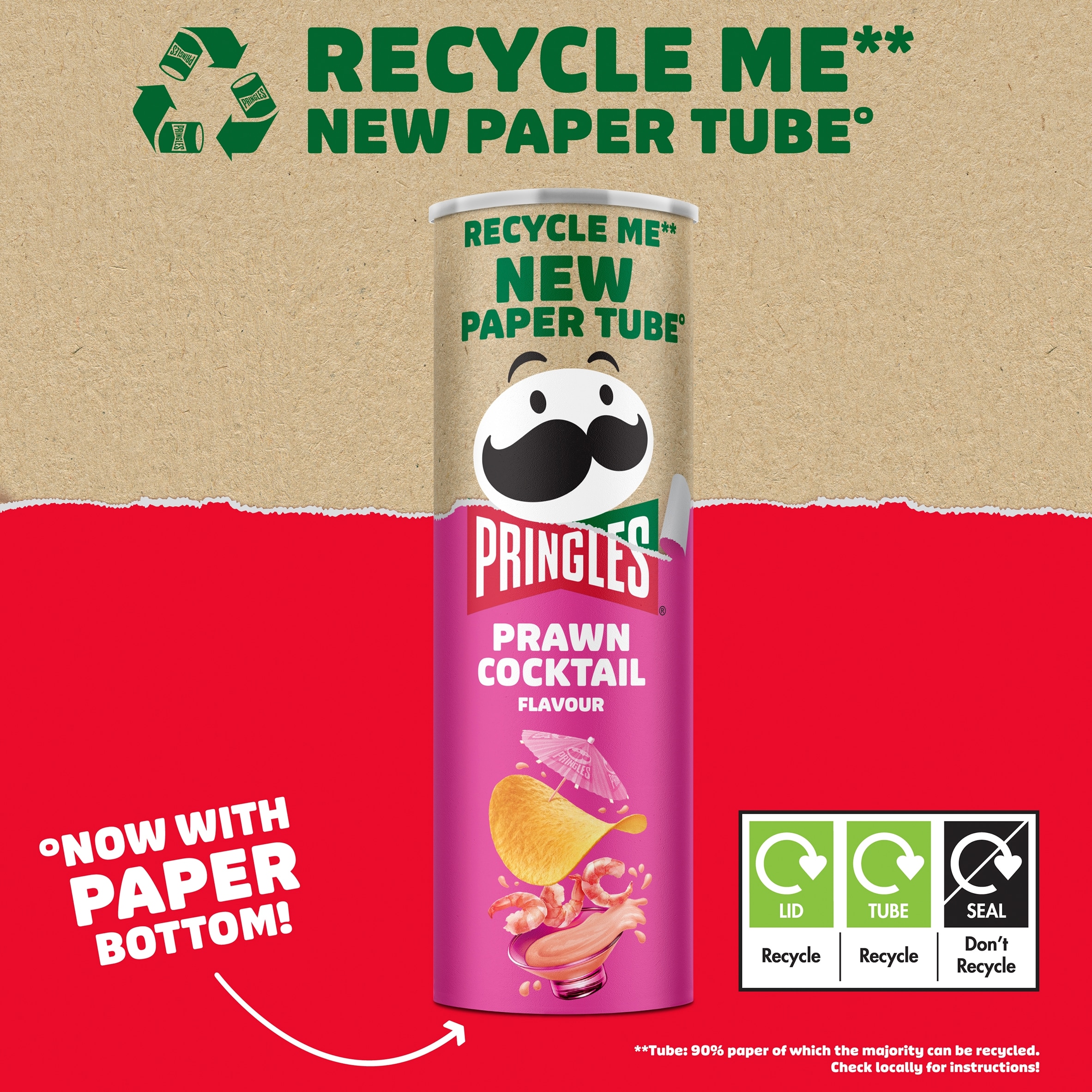 Pringles Prawn Cocktail Sharing Crisps 185g thumbnail 2