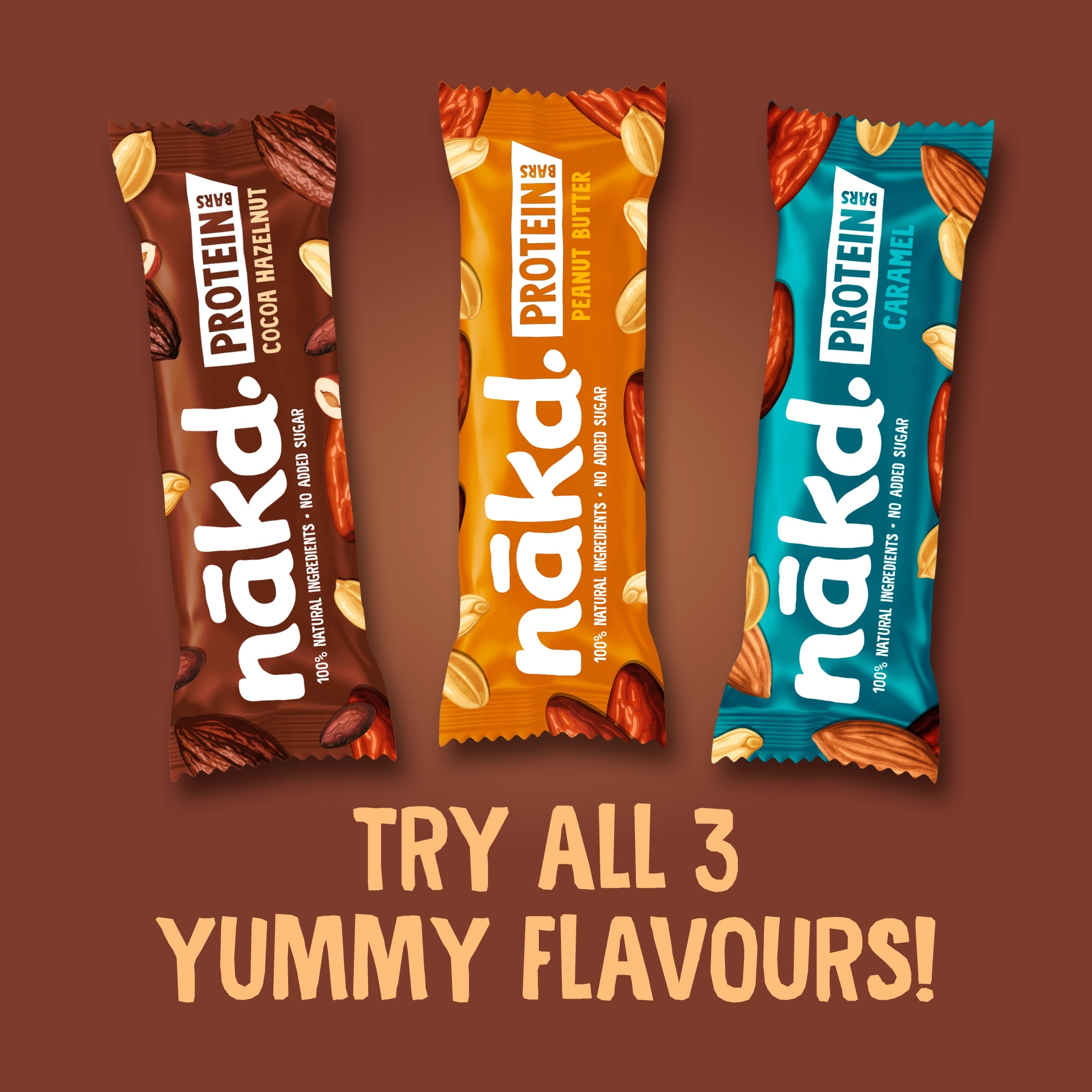 Nakd Protein Bars - Cocoa Hazelnut 3 x 45g thumbnail 4