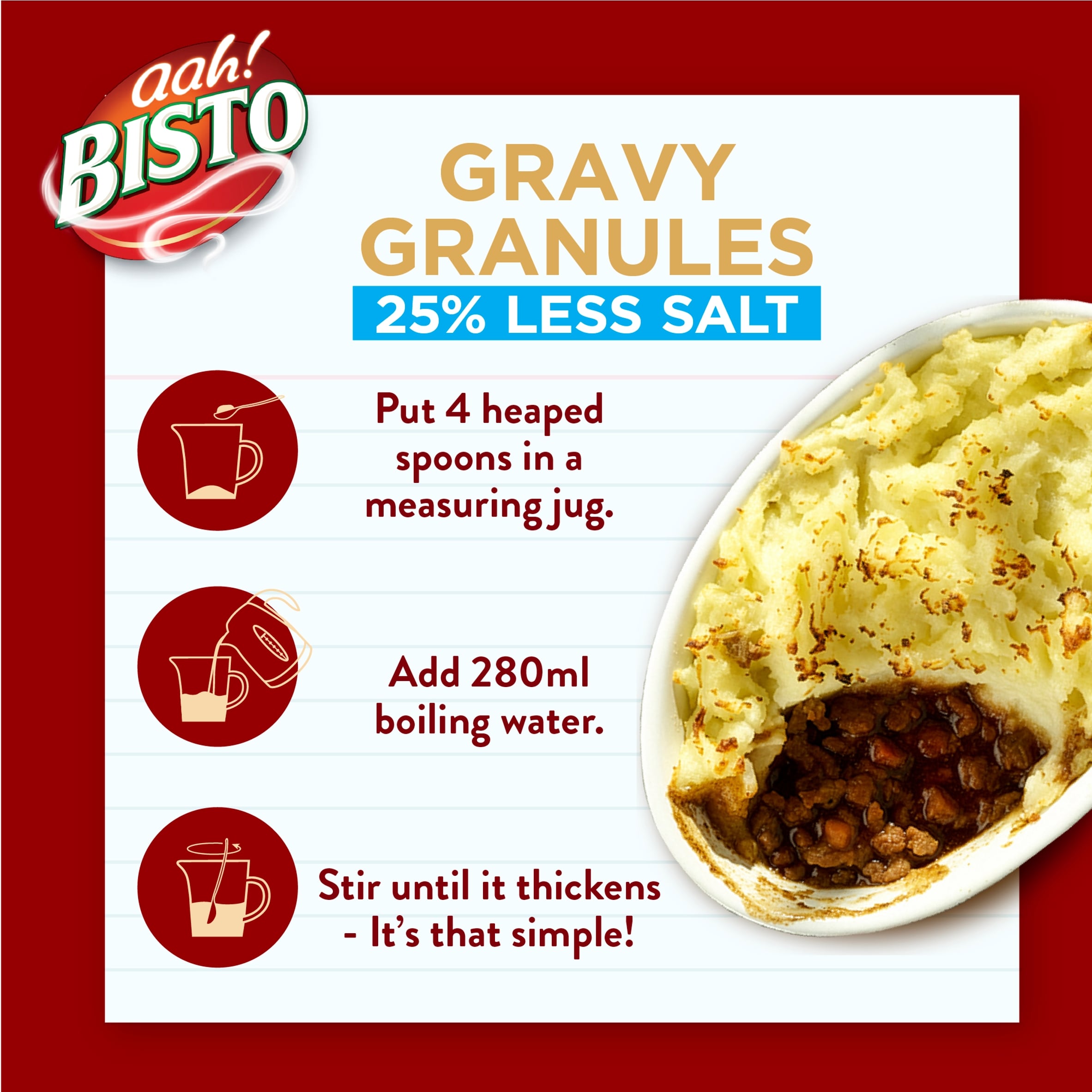 Bisto Reduced Salt Gravy Granules 450g thumbnail 4