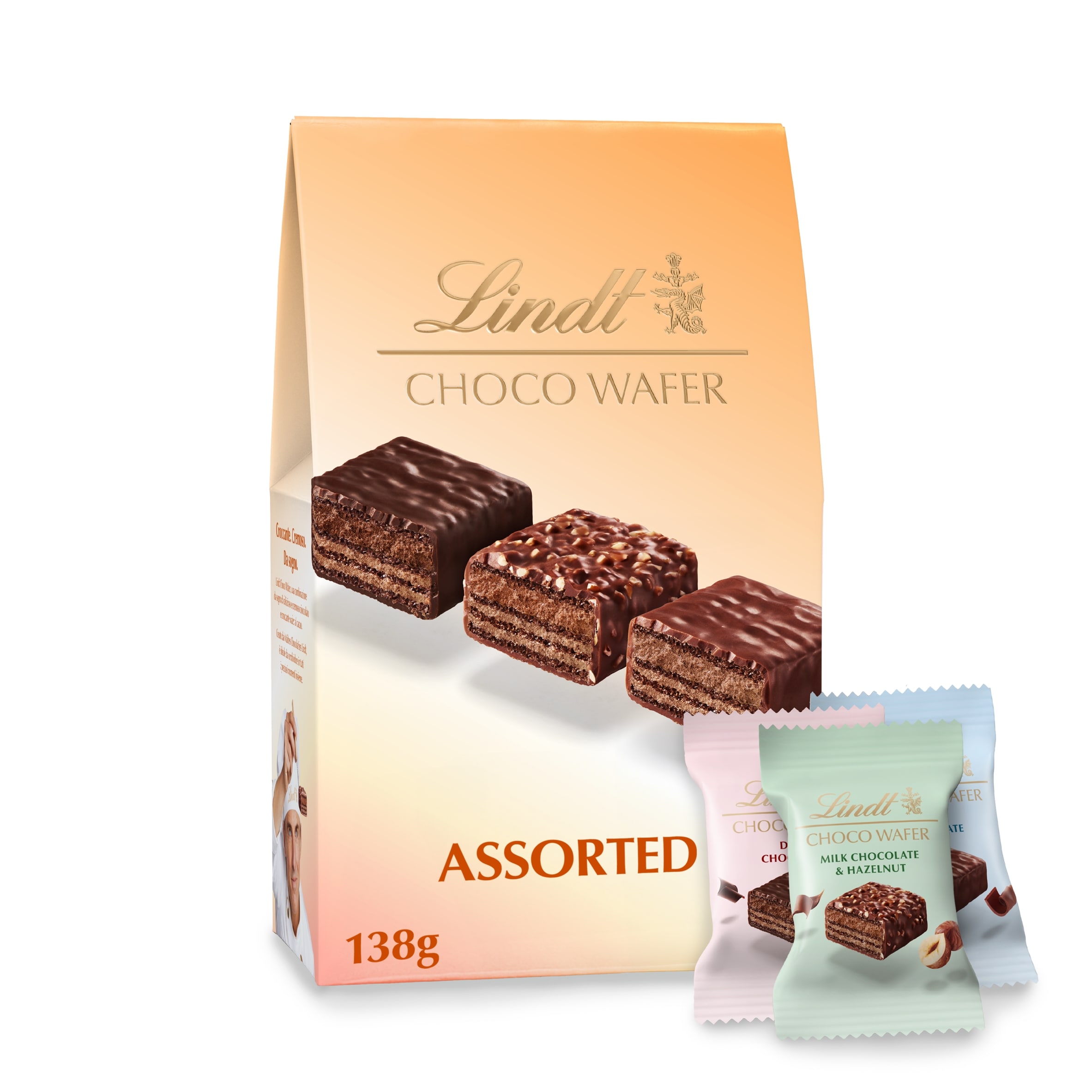 Lindt Choco Wafer Assorted Chocolate 138g thumbnail 2