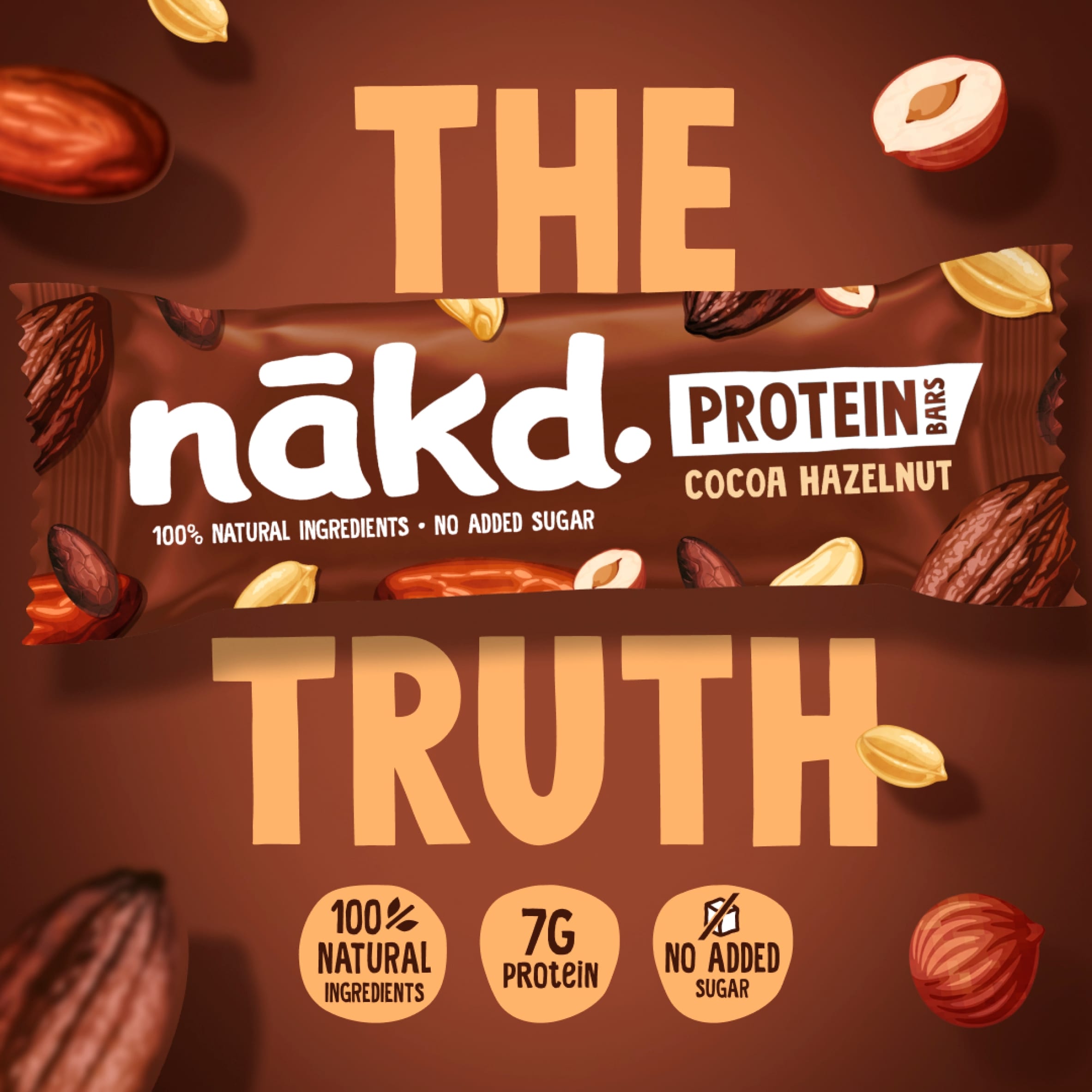 Nakd Peanut Butter Protein Bars Multipack 3 x 45g thumbnail 2