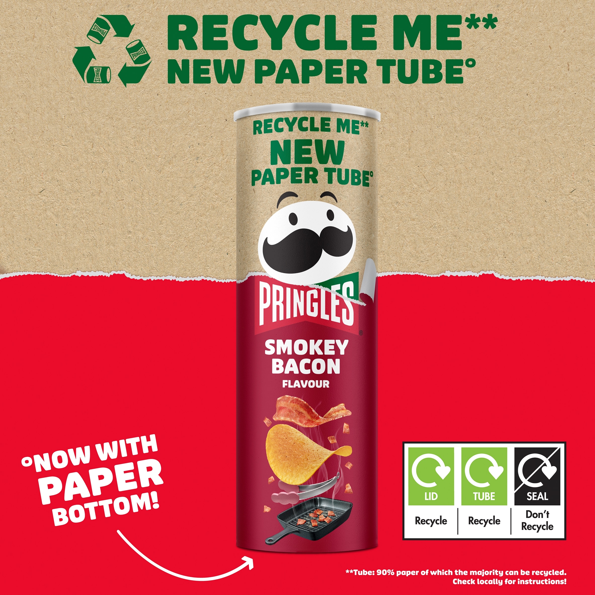Pringles Smokey Bacon Sharing Crisps 185g thumbnail 2