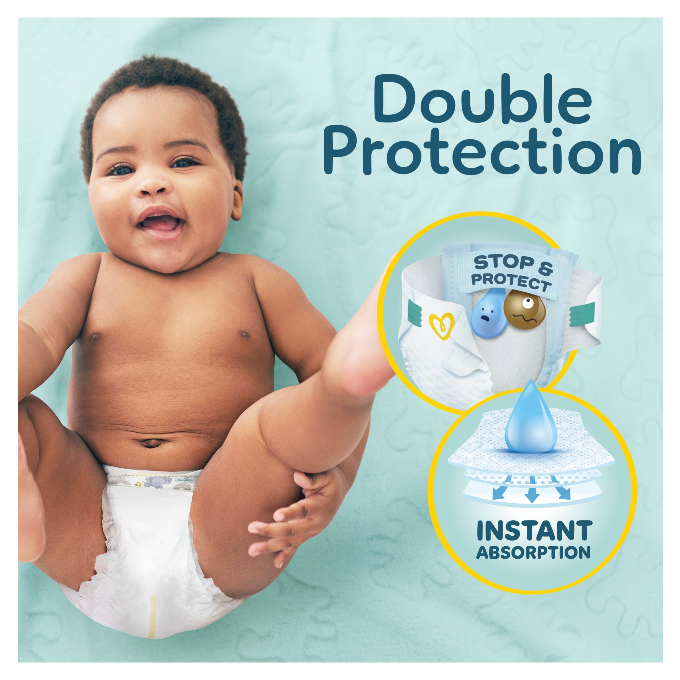 Pampers Premium Protection New Baby Size 2 44 Nappies thumbnail 2
