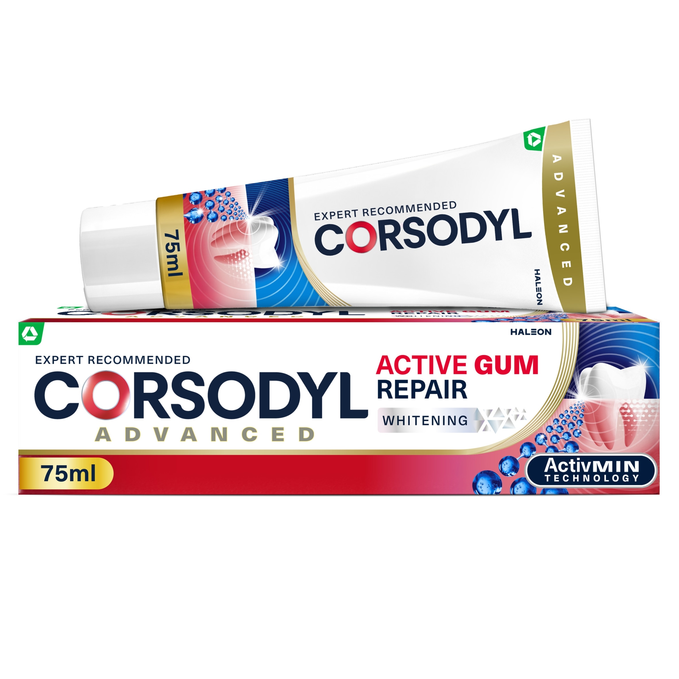 Corsodyl Active Gum Repair Toothpaste Whitening