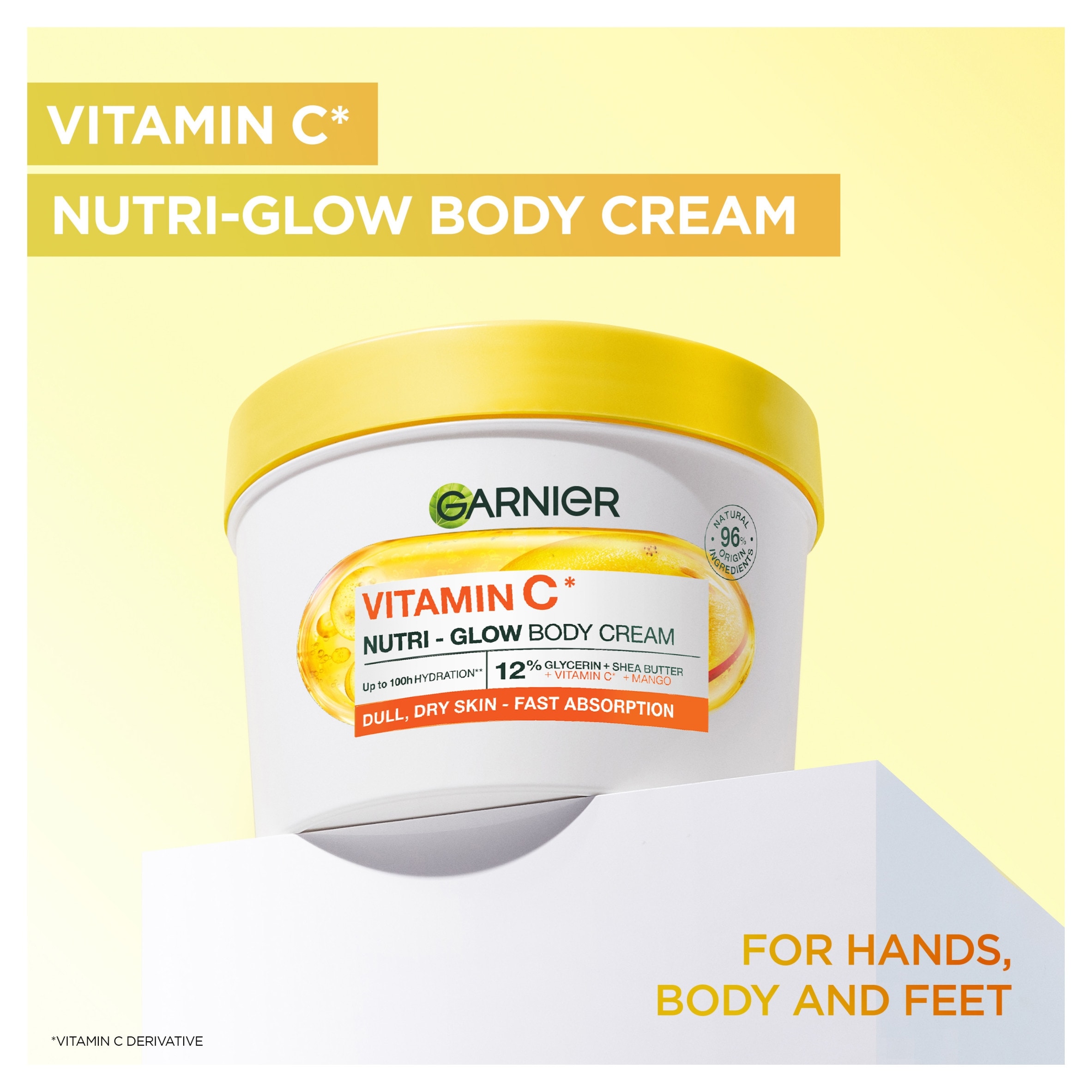 Garnier Body Superfood Nutri-Glow Cream - Vitamin C & Mango 380ml thumbnail 2