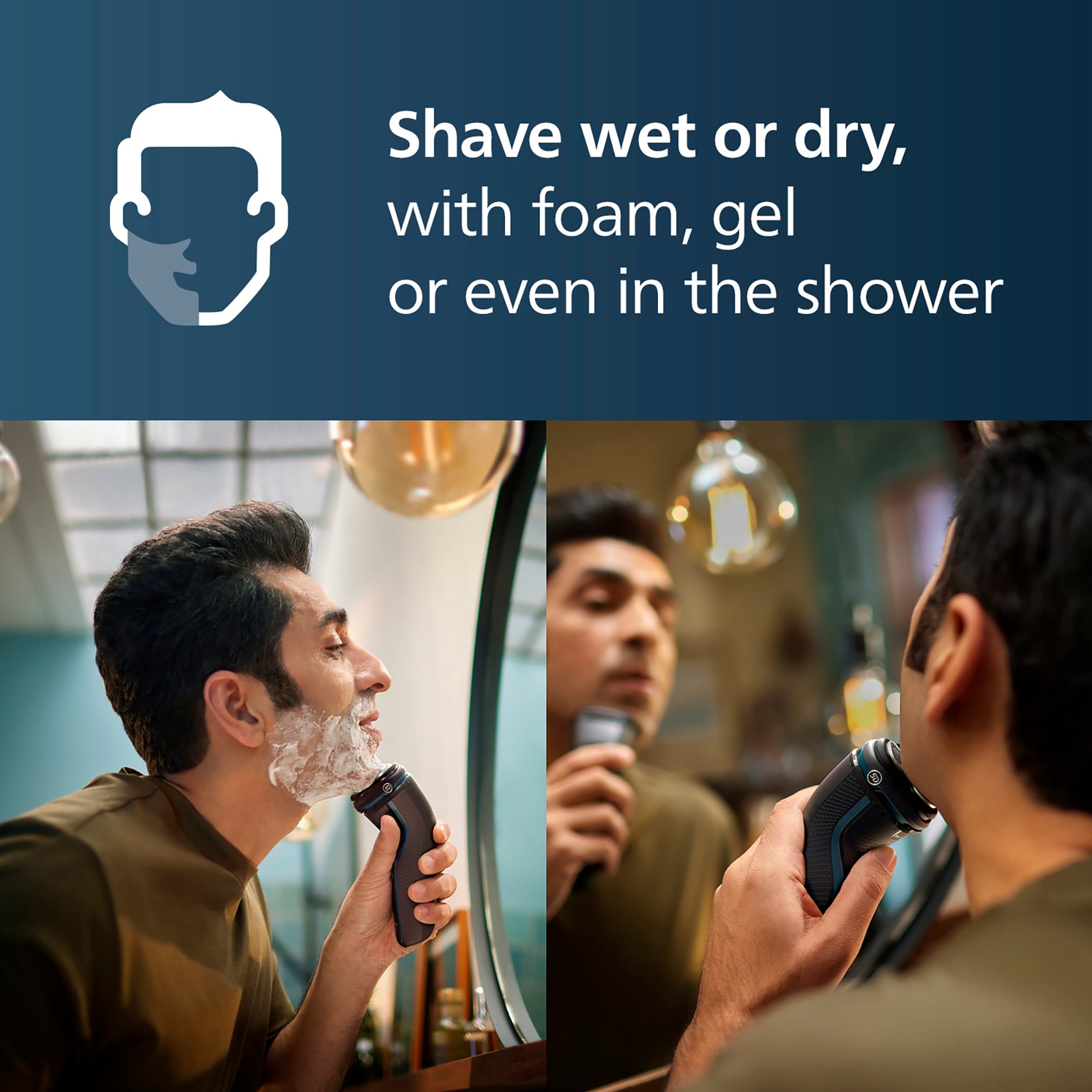 Philips Series 3000 Wet & Dry Electric Shaver, with 5D Flex Pivot heads and Pop-up trimmer-S3144/00 thumbnail 3