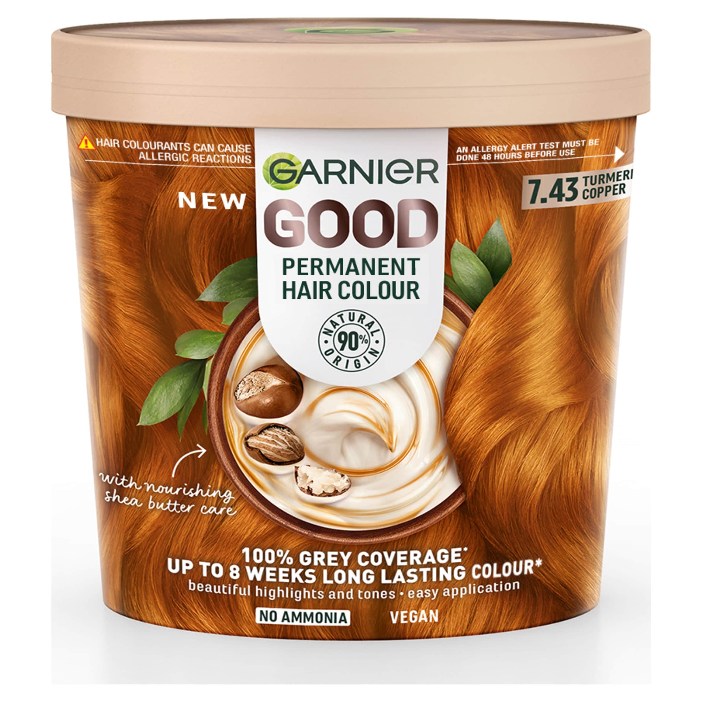 Garnier GOOD Permanent Hair Dye, 7.43 Tumeric Copper