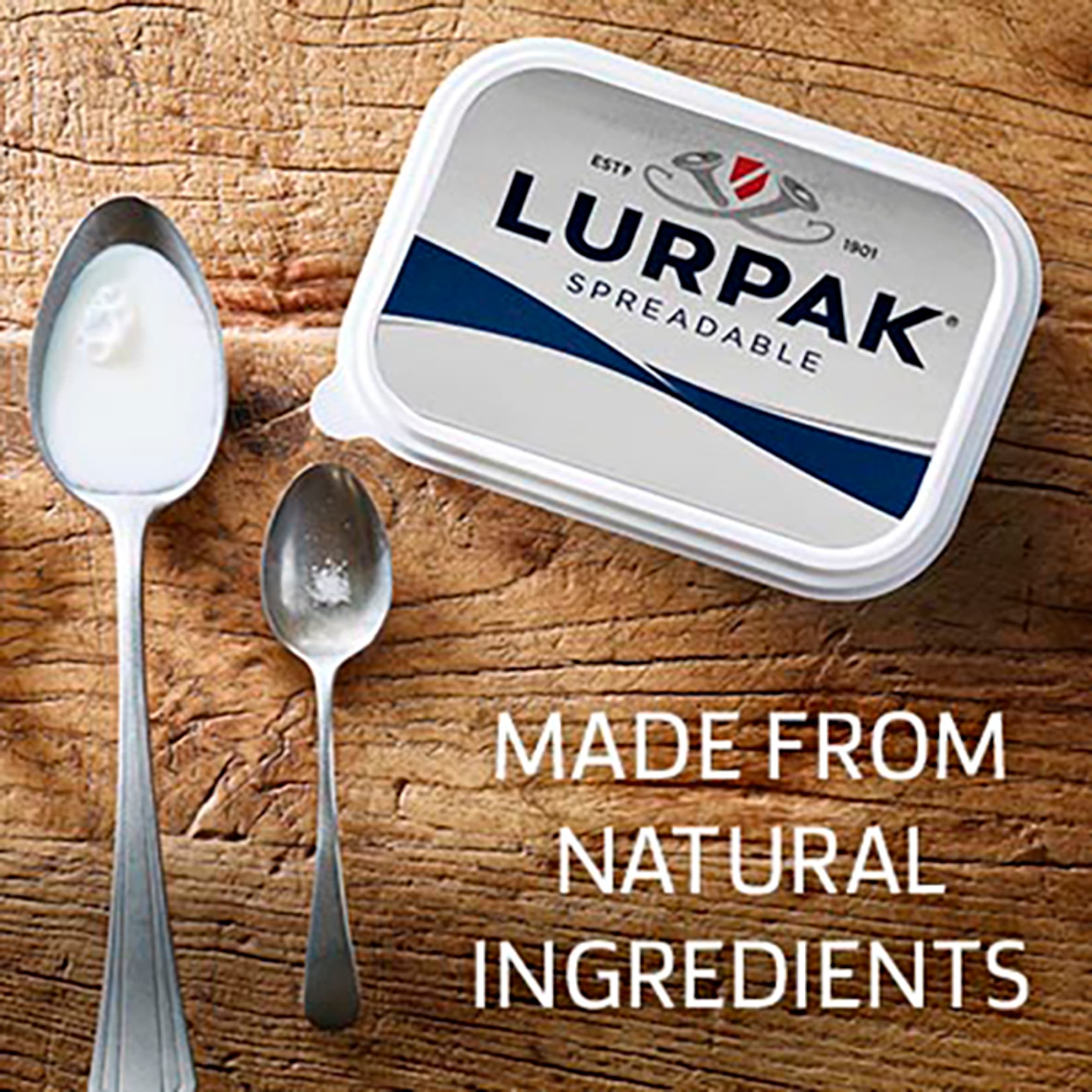 Lurpak Slightly Salted Spreadable Blend of Butter and Rapeseed Oil 400g thumbnail 2