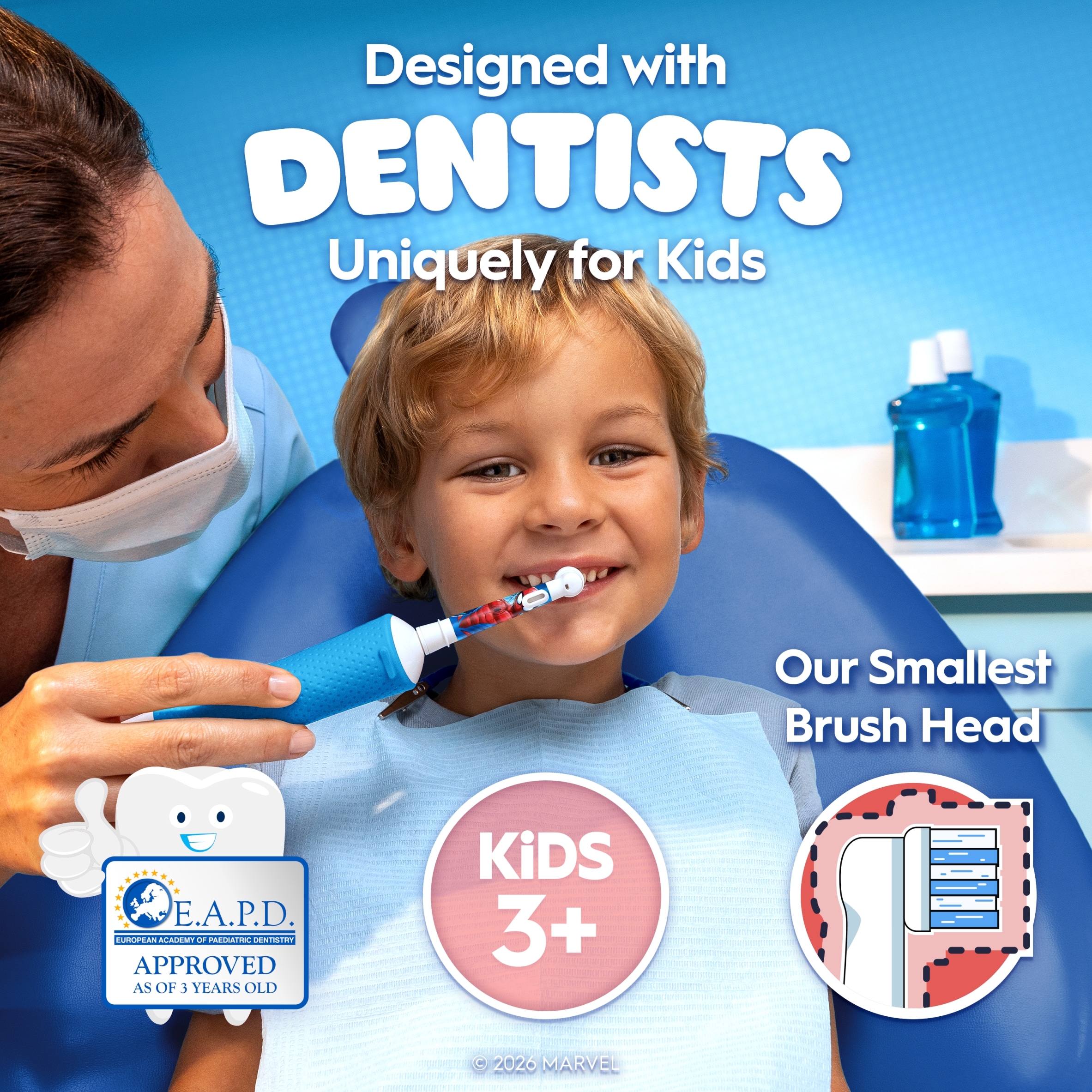 Oral-B Pro Kids 3+ Electric Toothbrush - Spider-Man thumbnail 3