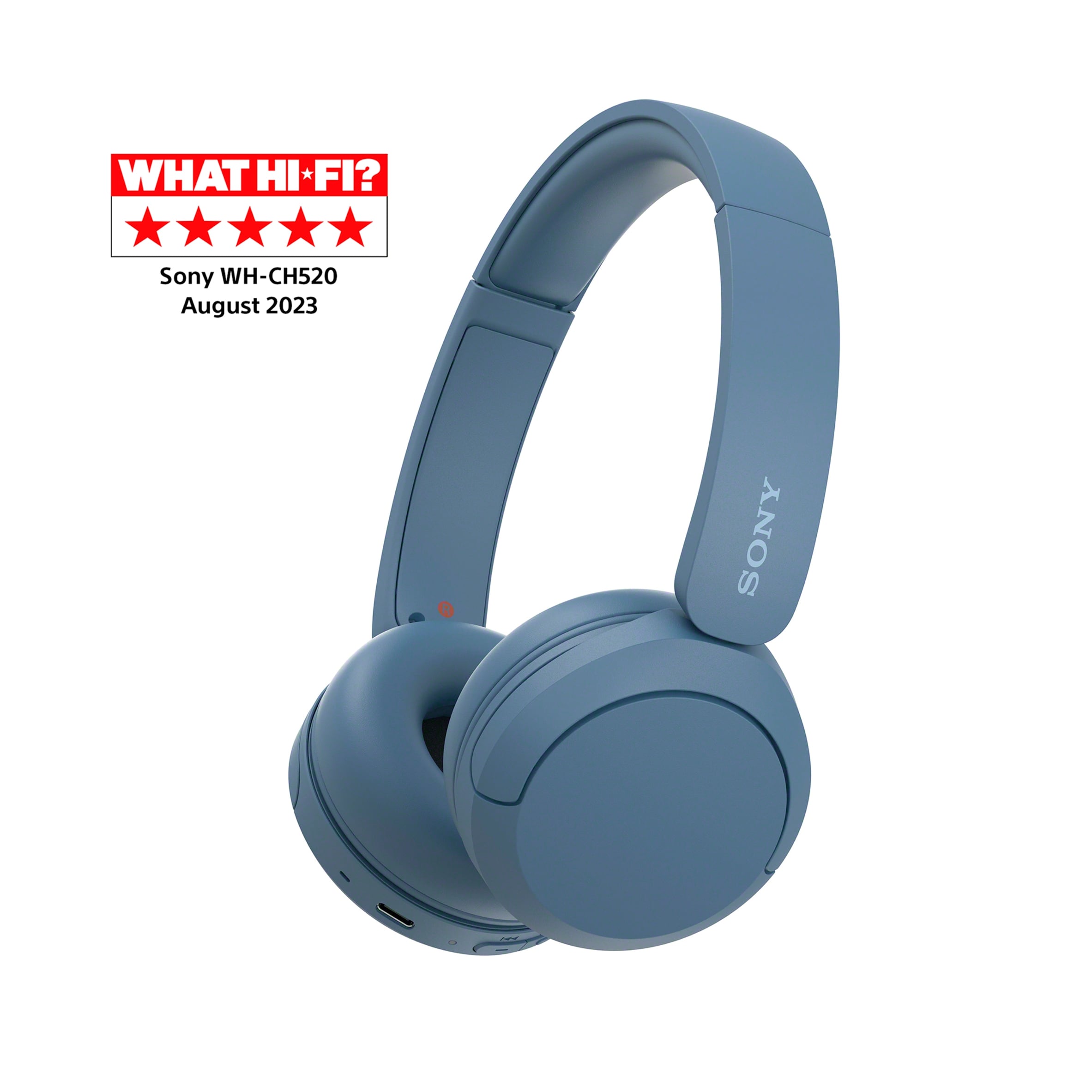 Sony WH-CH520 Wireless Bluetooth On Ear Headphones White