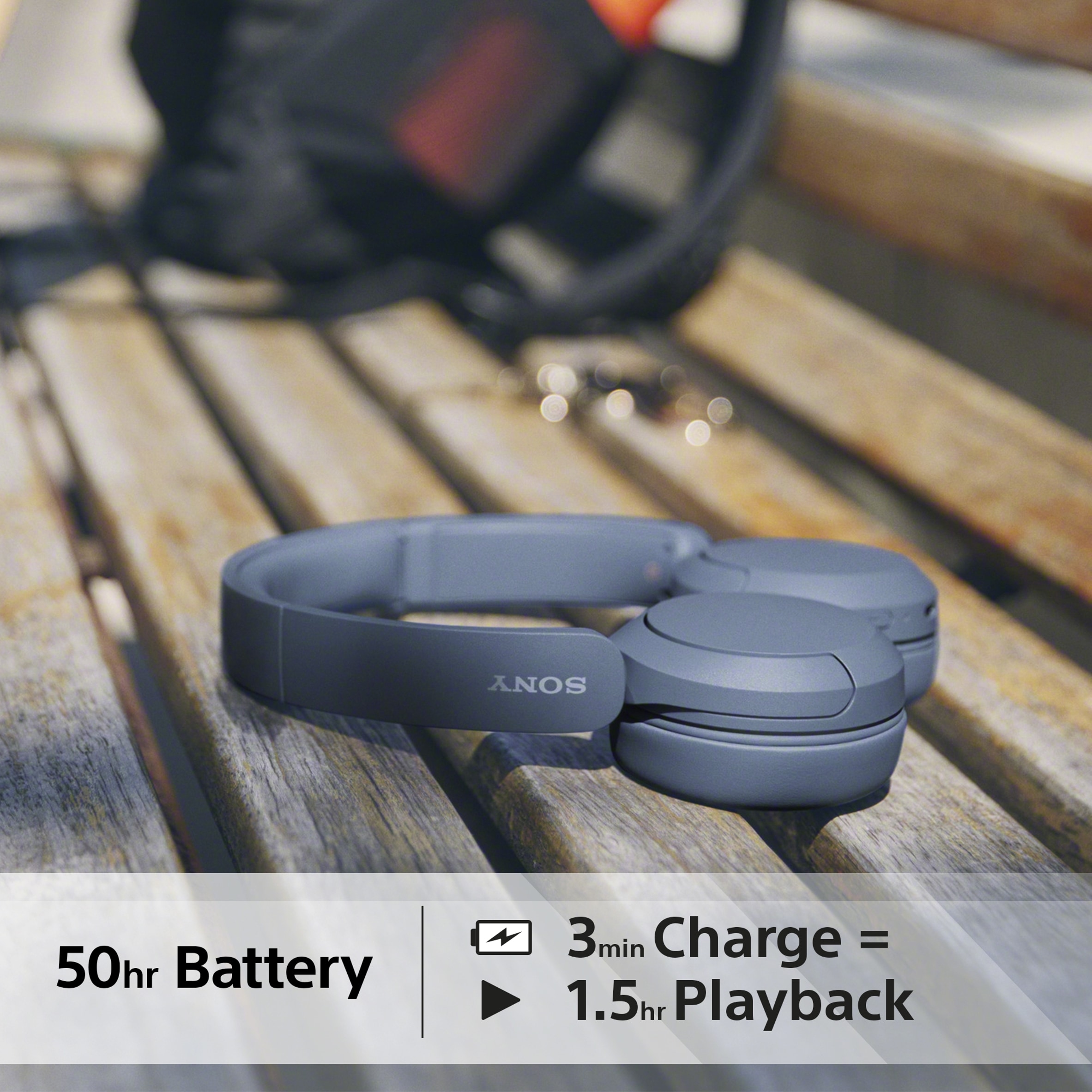 Sony WH-CH520 Wireless Bluetooth On Ear Headphones White thumbnail 4