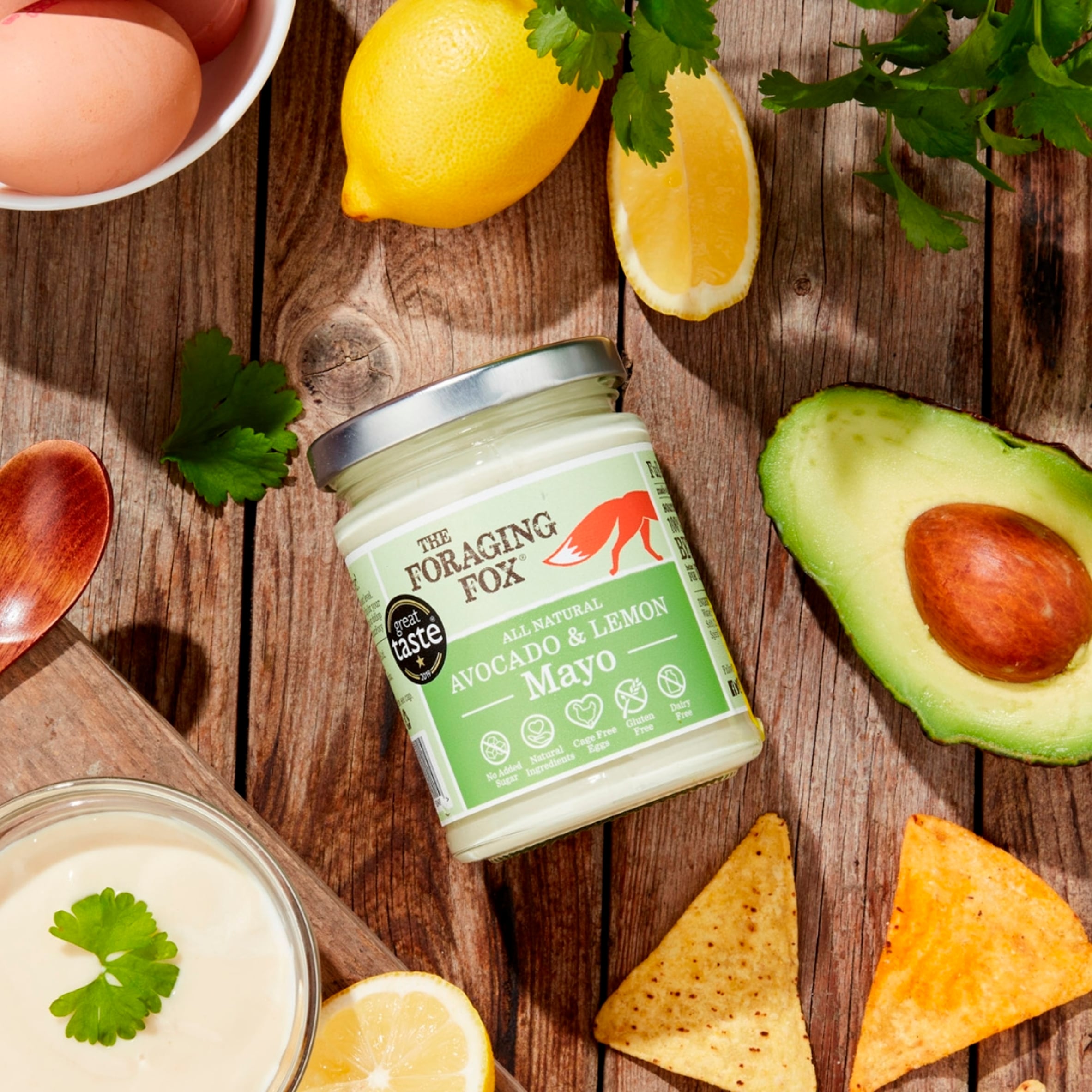The Foraging Fox Avocado & Lemon Mayonnaise 240G thumbnail 2