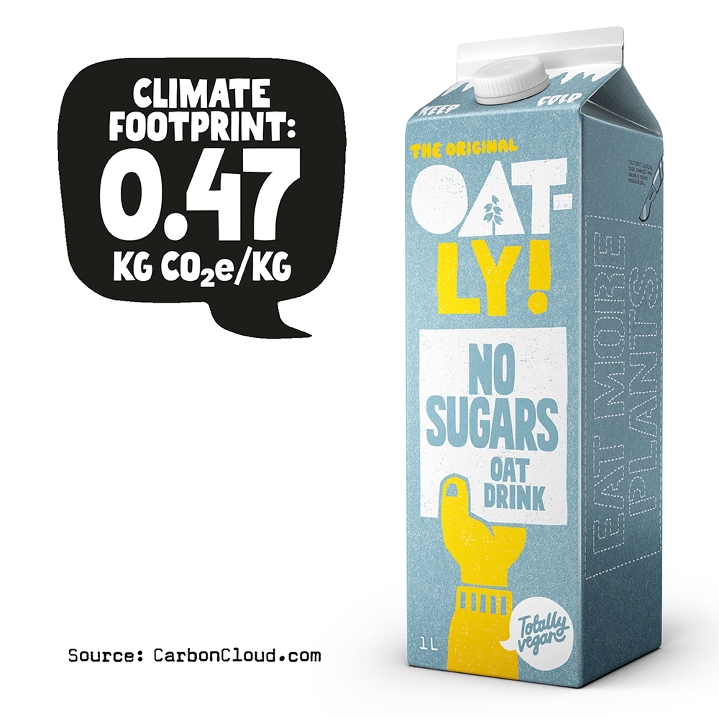 Oatly The Original No Sugars Oat Drink 1L thumbnail 2
