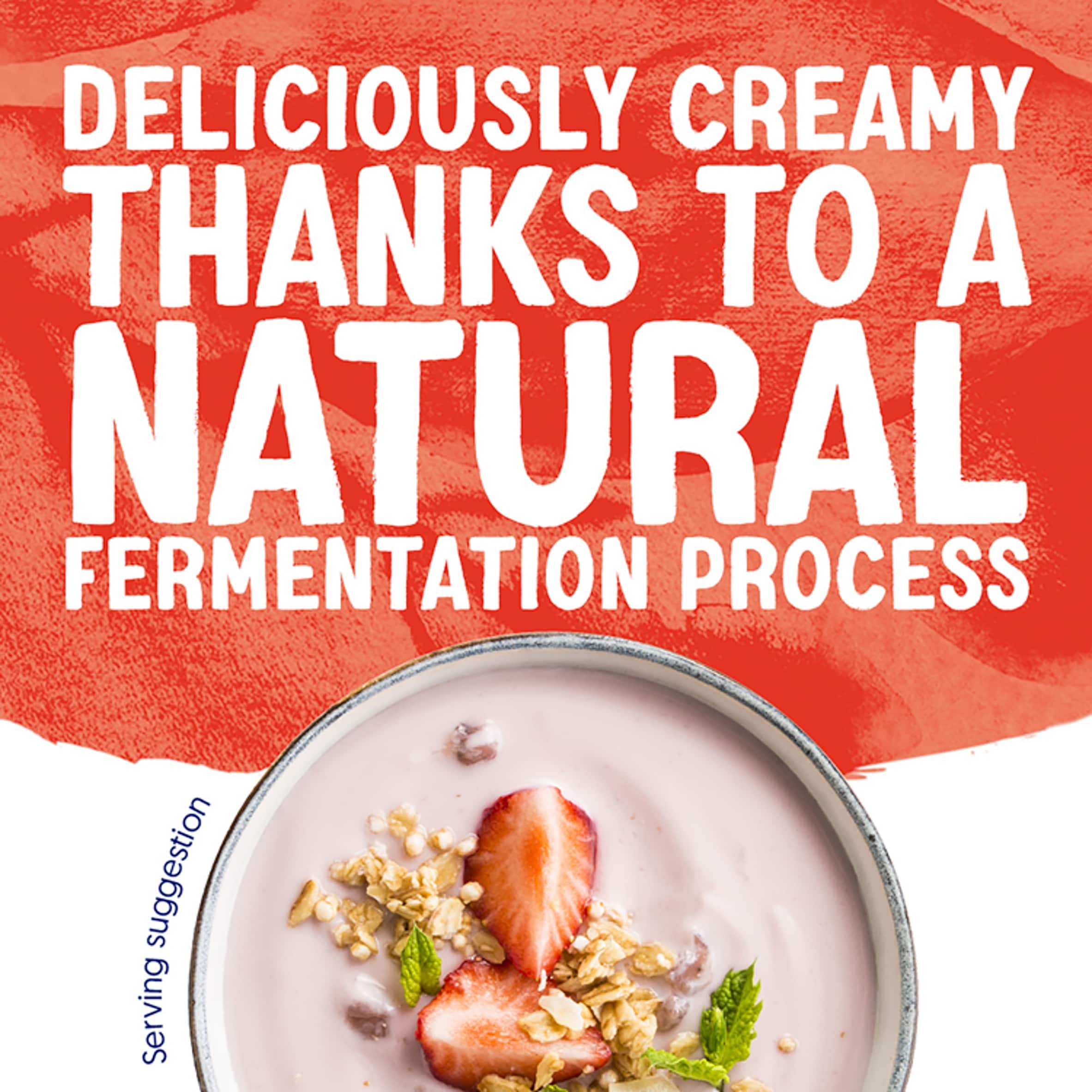 Alpro Strawberry Gut Health Dairy Free Soya Yoghurt Alternative 4x125g thumbnail 4