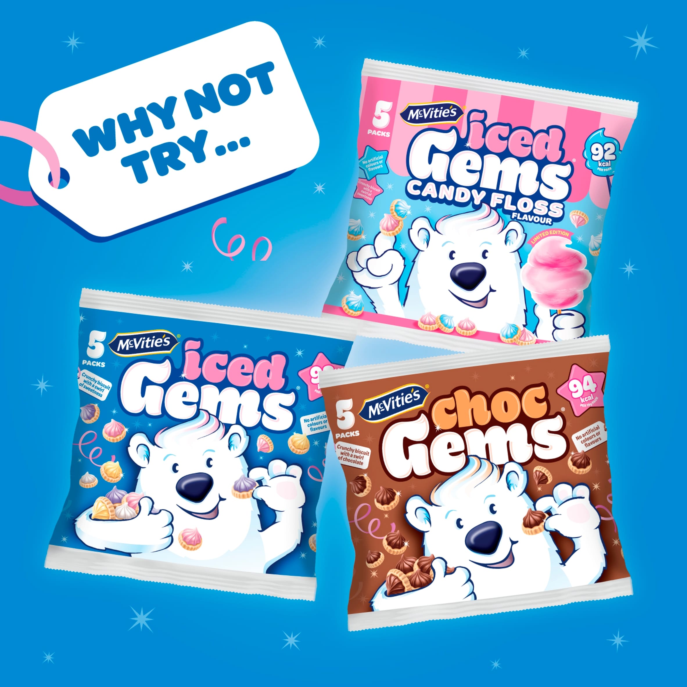 McVitie's Iced Gems Biscuits Multipack 5 x 23g thumbnail 4