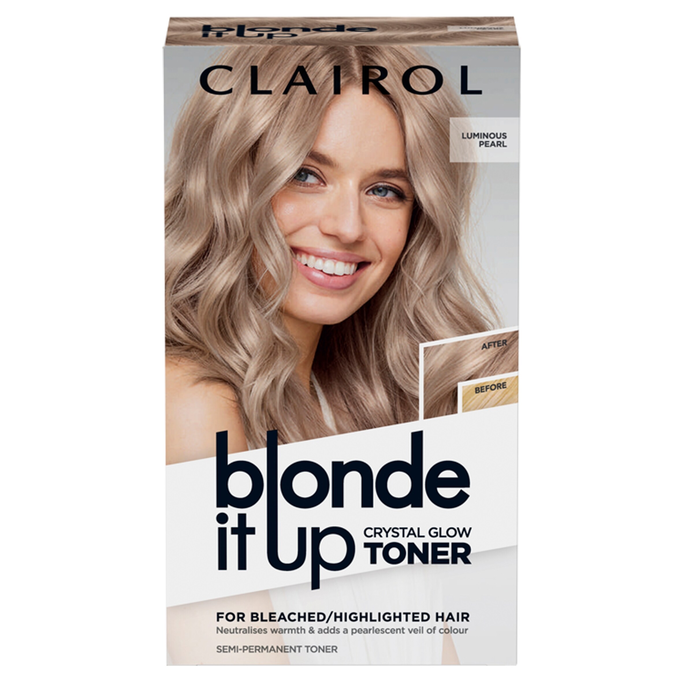 CLAIROL BLONDE IT UP CRYSTAL GLOW TONER KIT - LUMINOUS PEARL