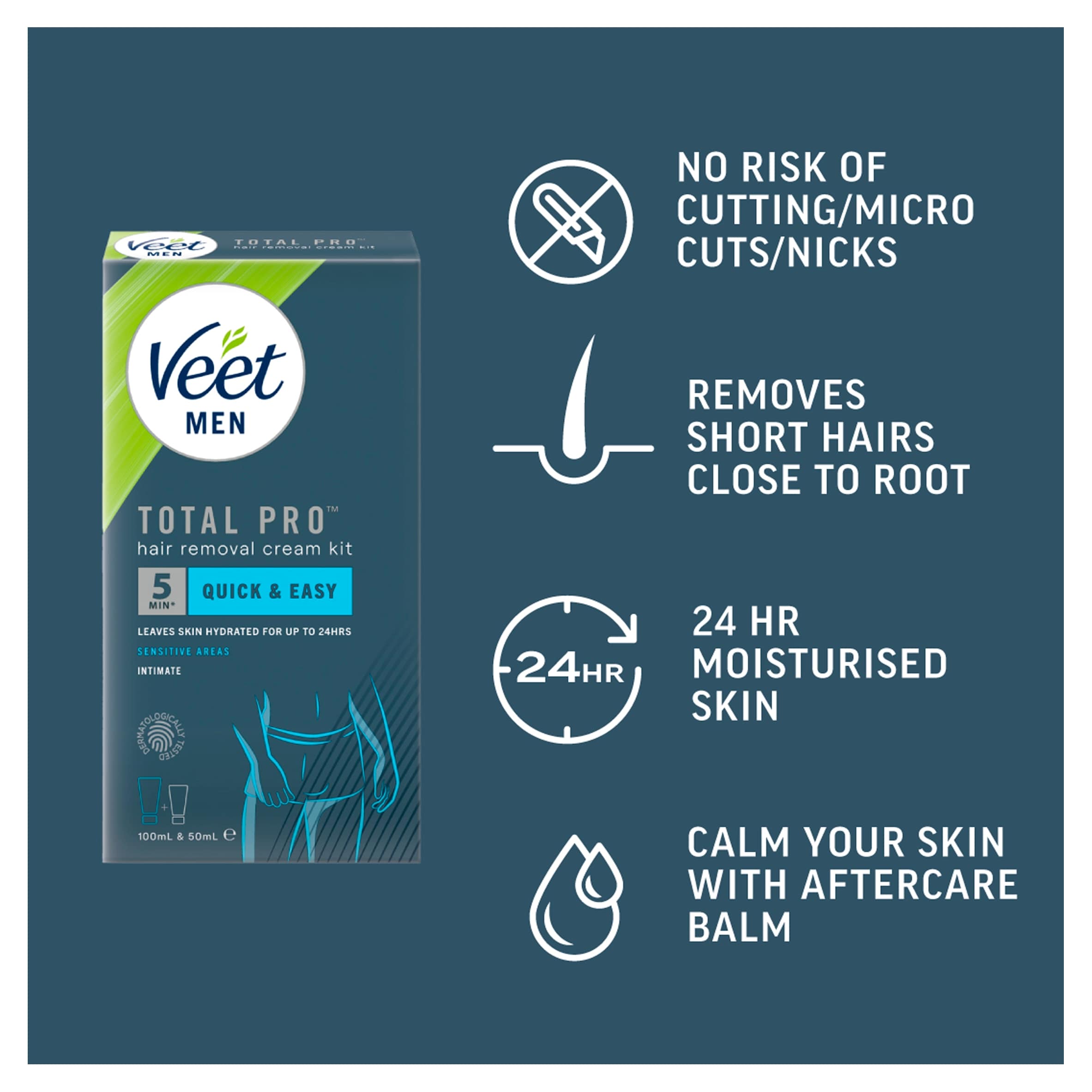 Veet Men Intimate Hair Removal Kit thumbnail 3