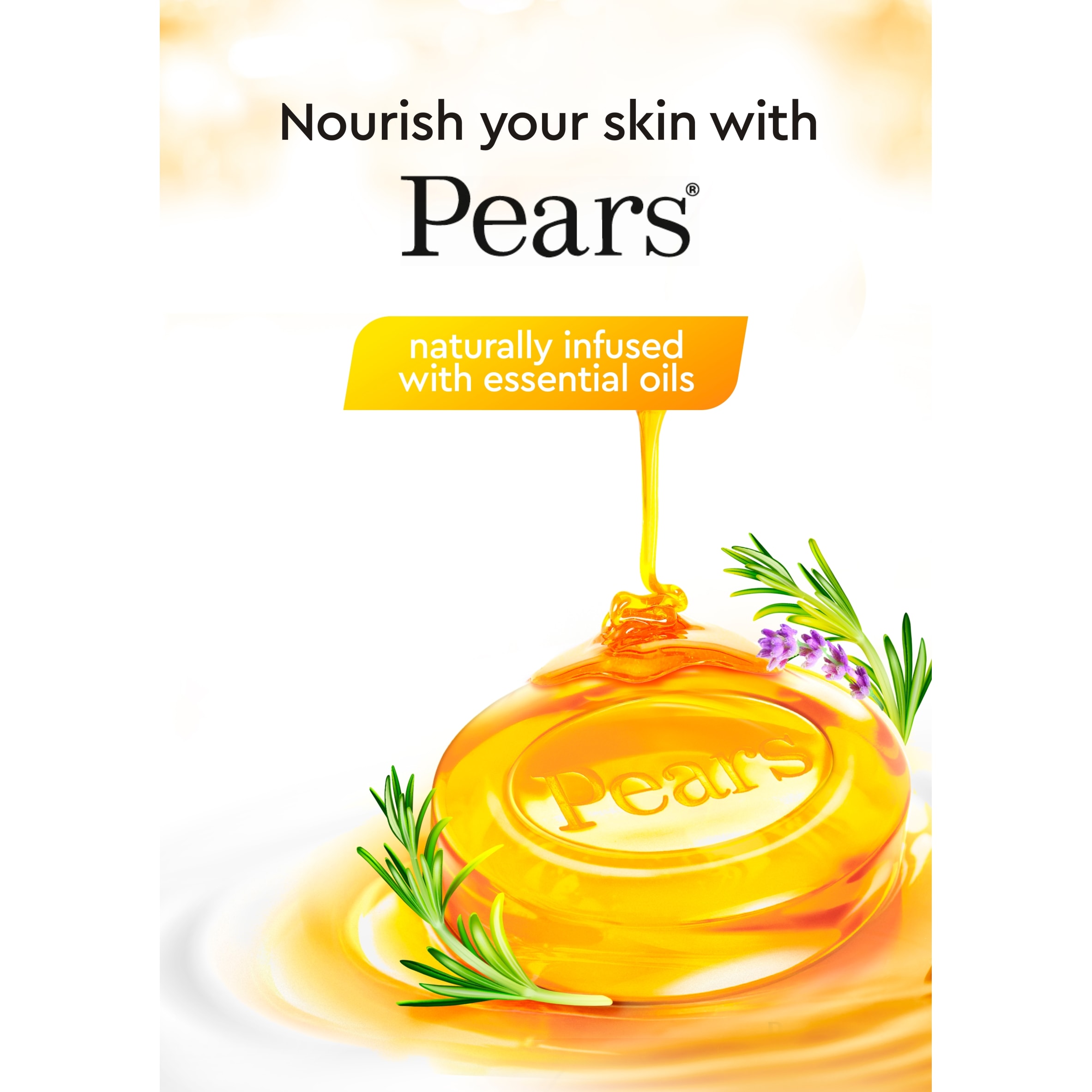 Pears Amber Soap Bars 4 X 100G thumbnail 5