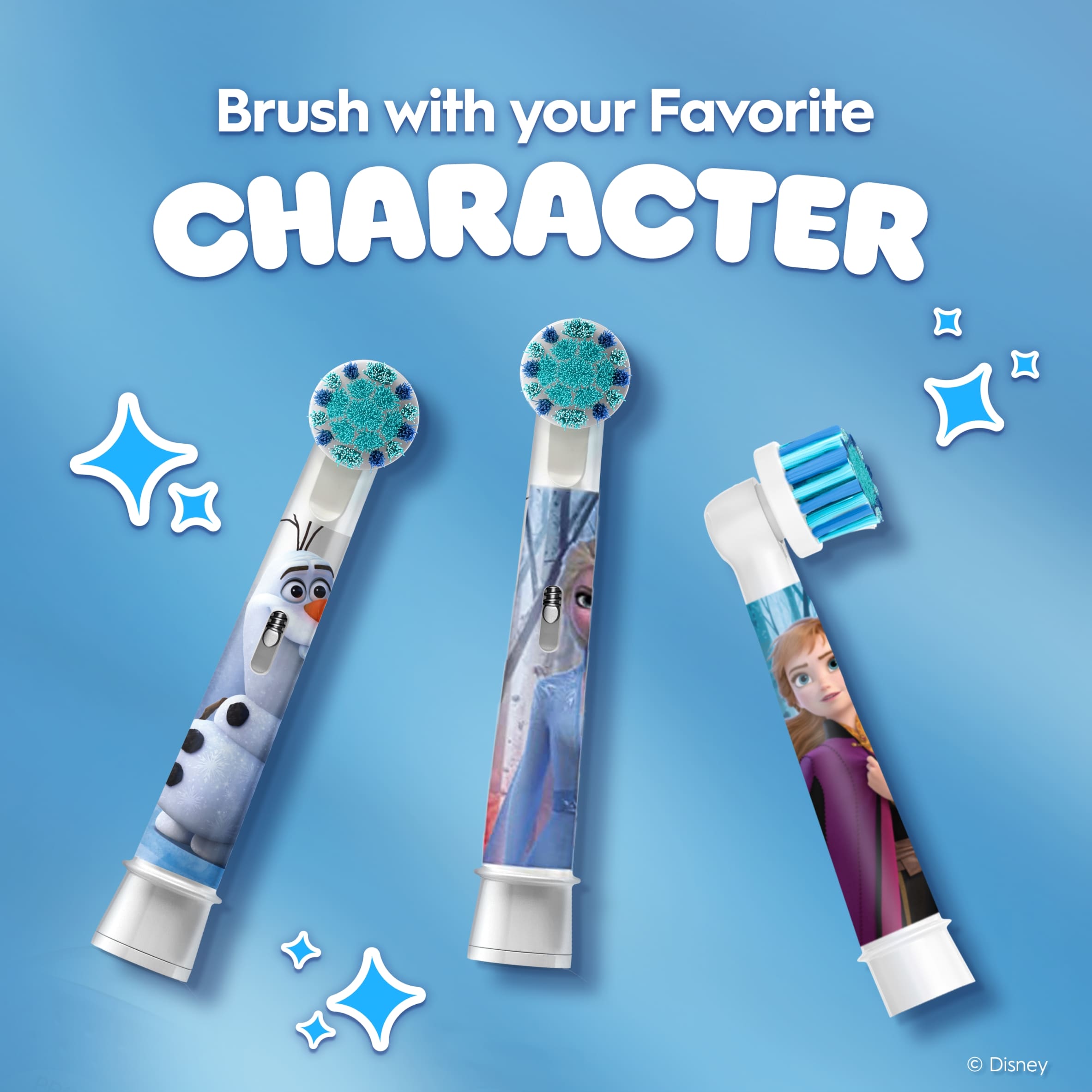 Oral-B Pro Kids 3+ Frozen Electric Toothbrush Replacement Heads 4 Pack thumbnail 5