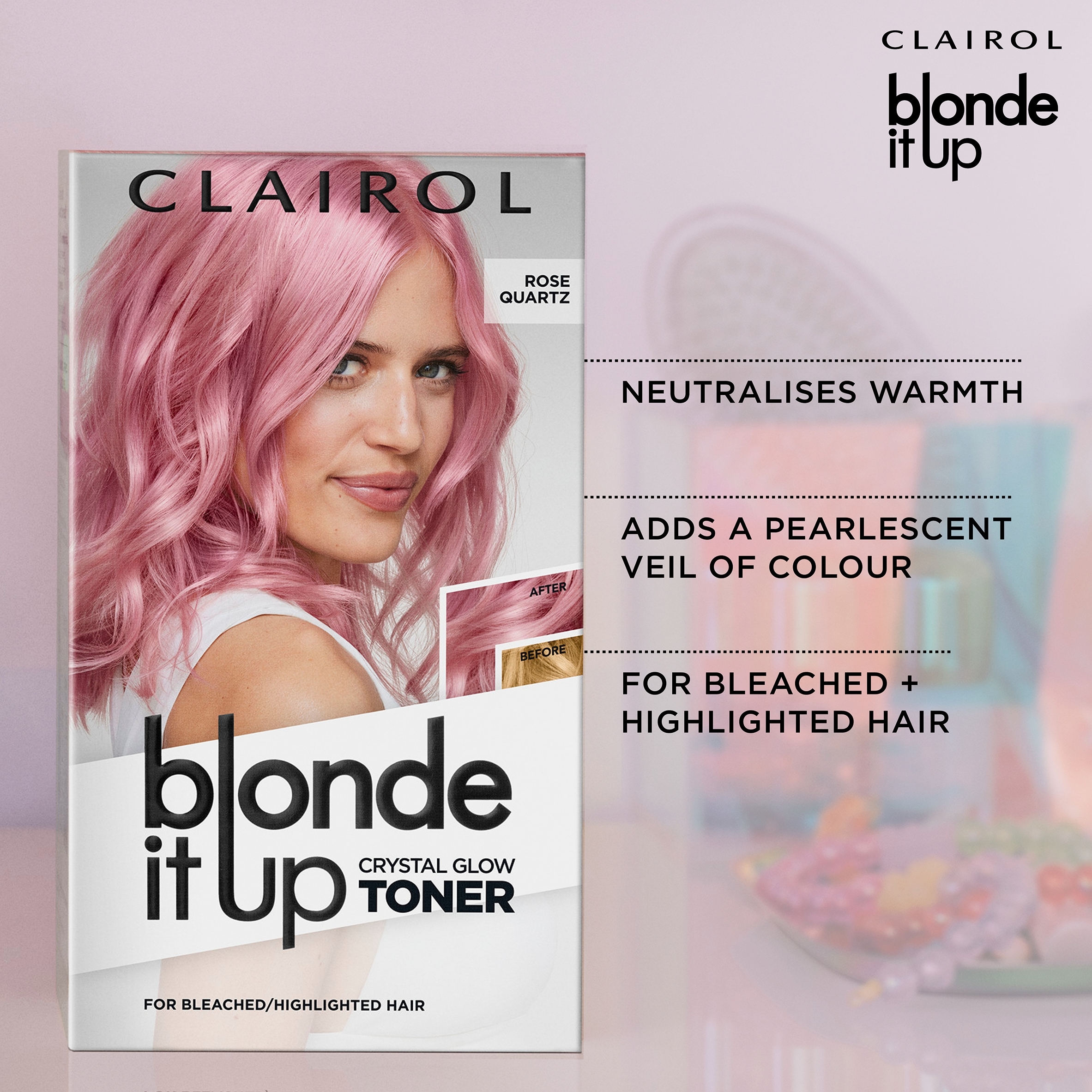 CLAIROL BLONDE IT UP CRYSTAL GLOW TONER KIT - RADIANT OPAL thumbnail 5