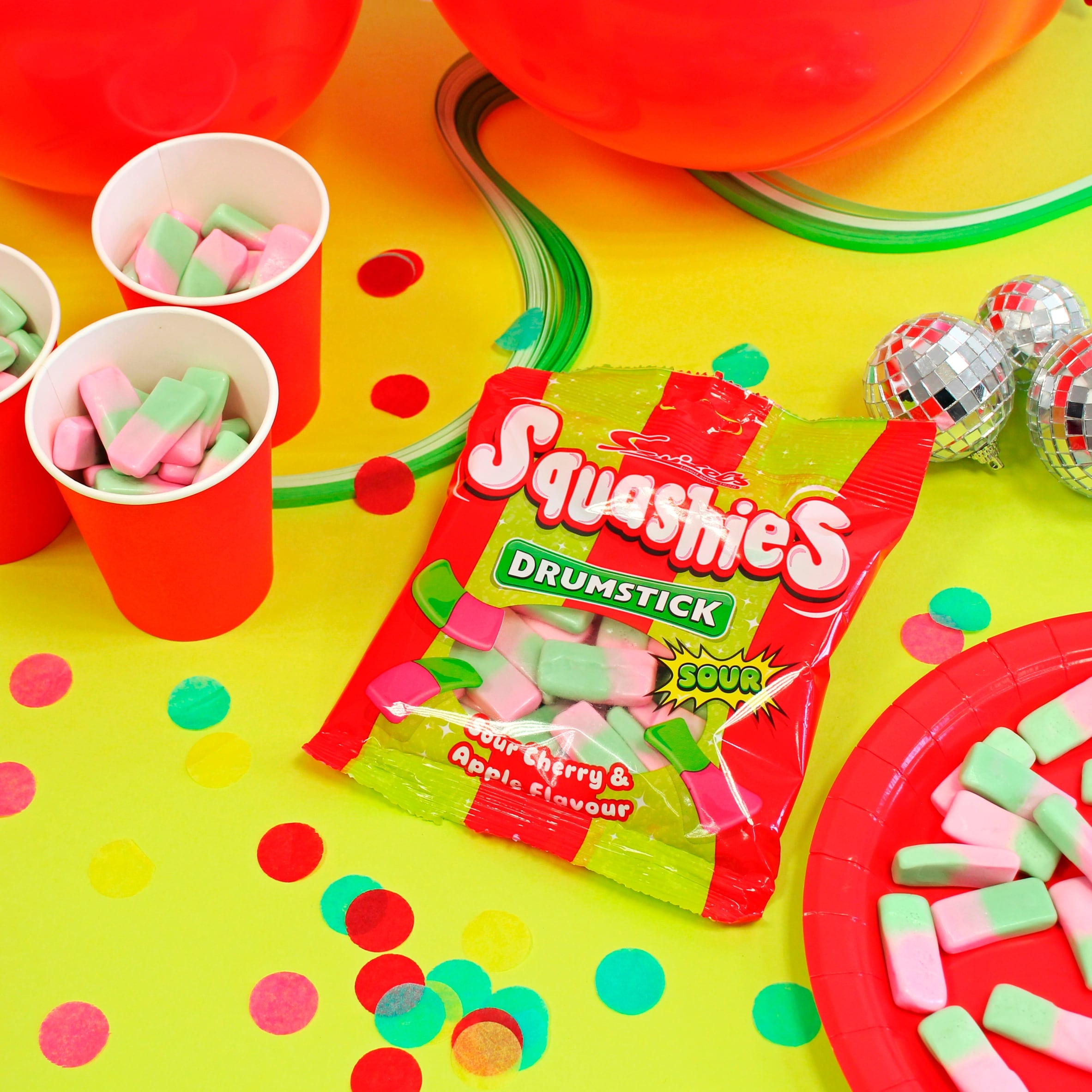 Swizzels Drumstick Squashies Sour Cherry & Apple 140G thumbnail 3