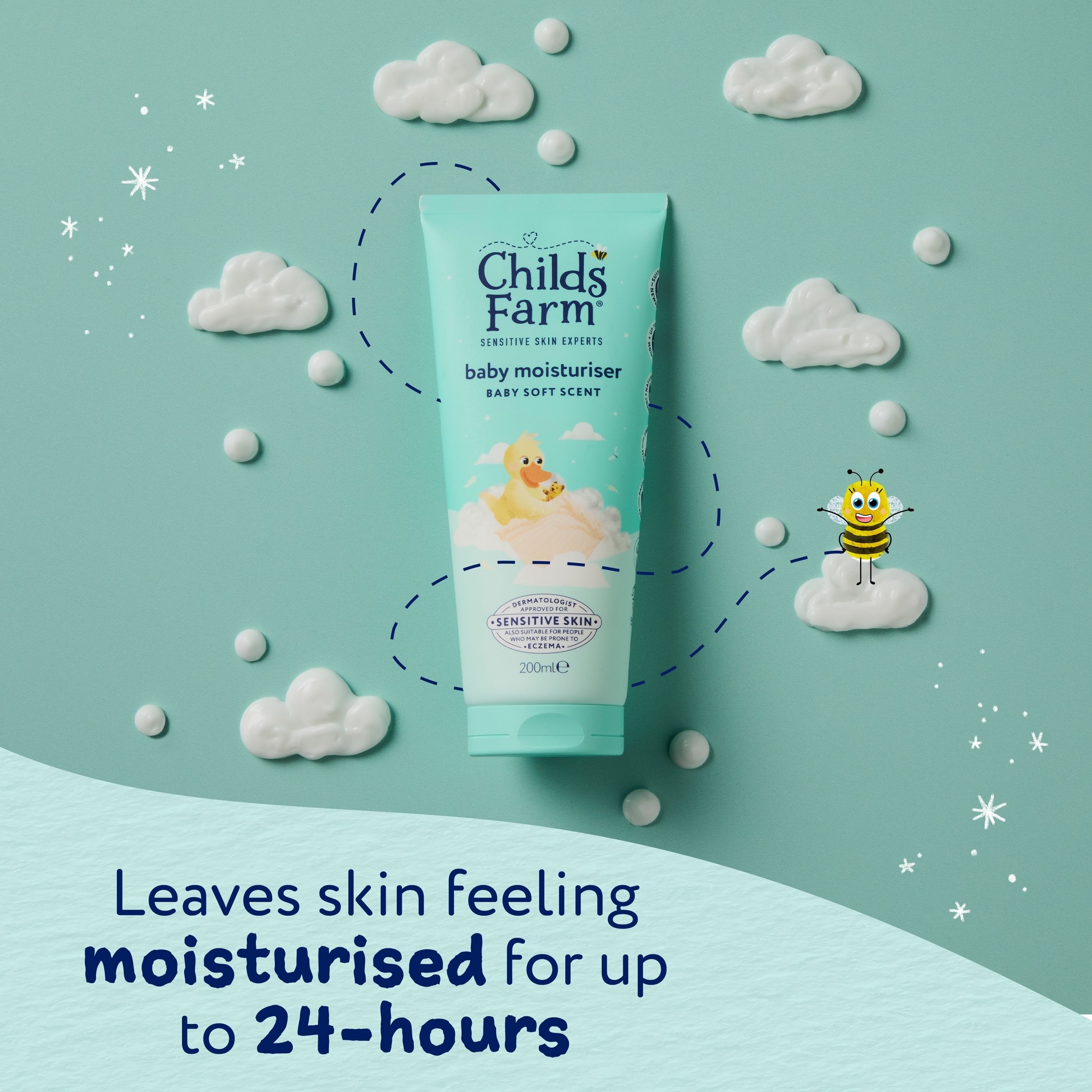 Childs Farm Baby Moisturiser Mildly Fragranced 200ml thumbnail 5