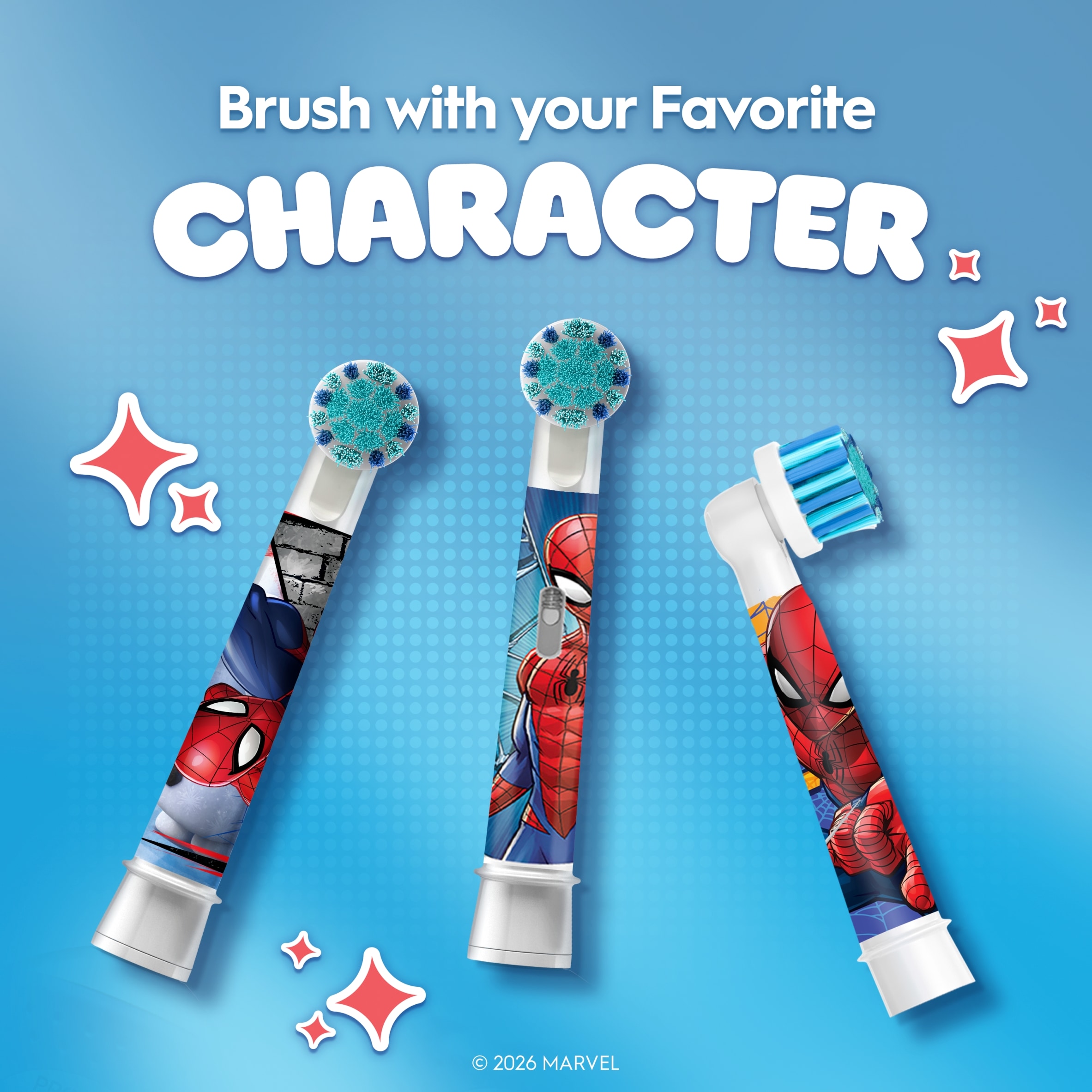 Oral-B Pro Kids Toothbrush Heads - Spiderman 4 Pack thumbnail 5