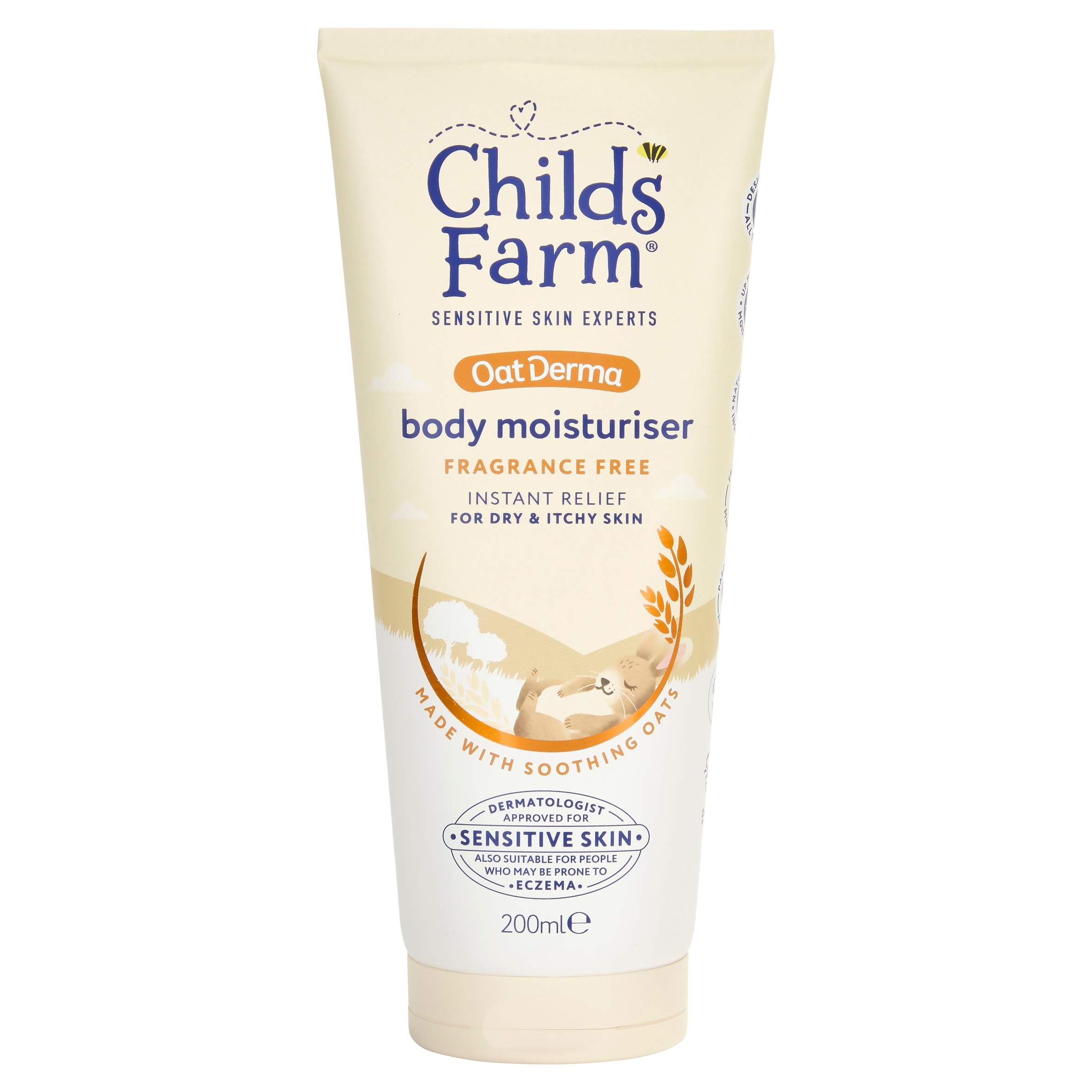 Childs Farm OatDerma Body Moisturiser Fragrance Free 200ml