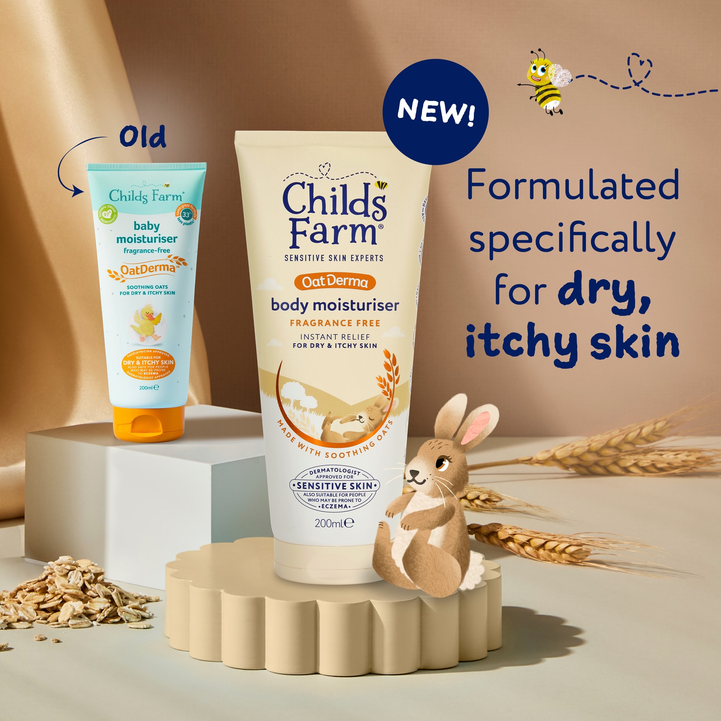 Childs Farm OatDerma Body Moisturiser Fragrance Free 200ml thumbnail 2