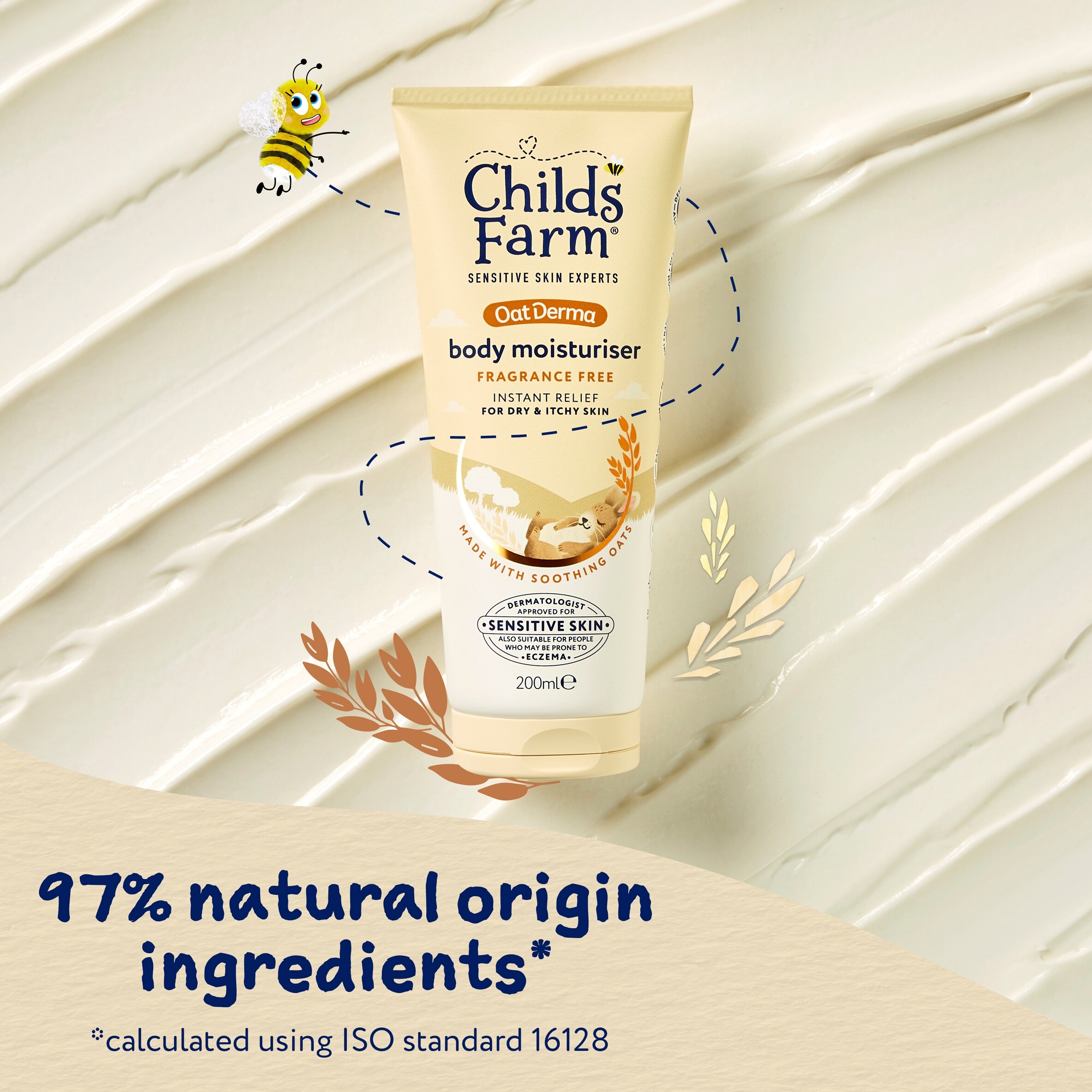 Childs Farm OatDerma Body Moisturiser Fragrance Free 200ml thumbnail 5