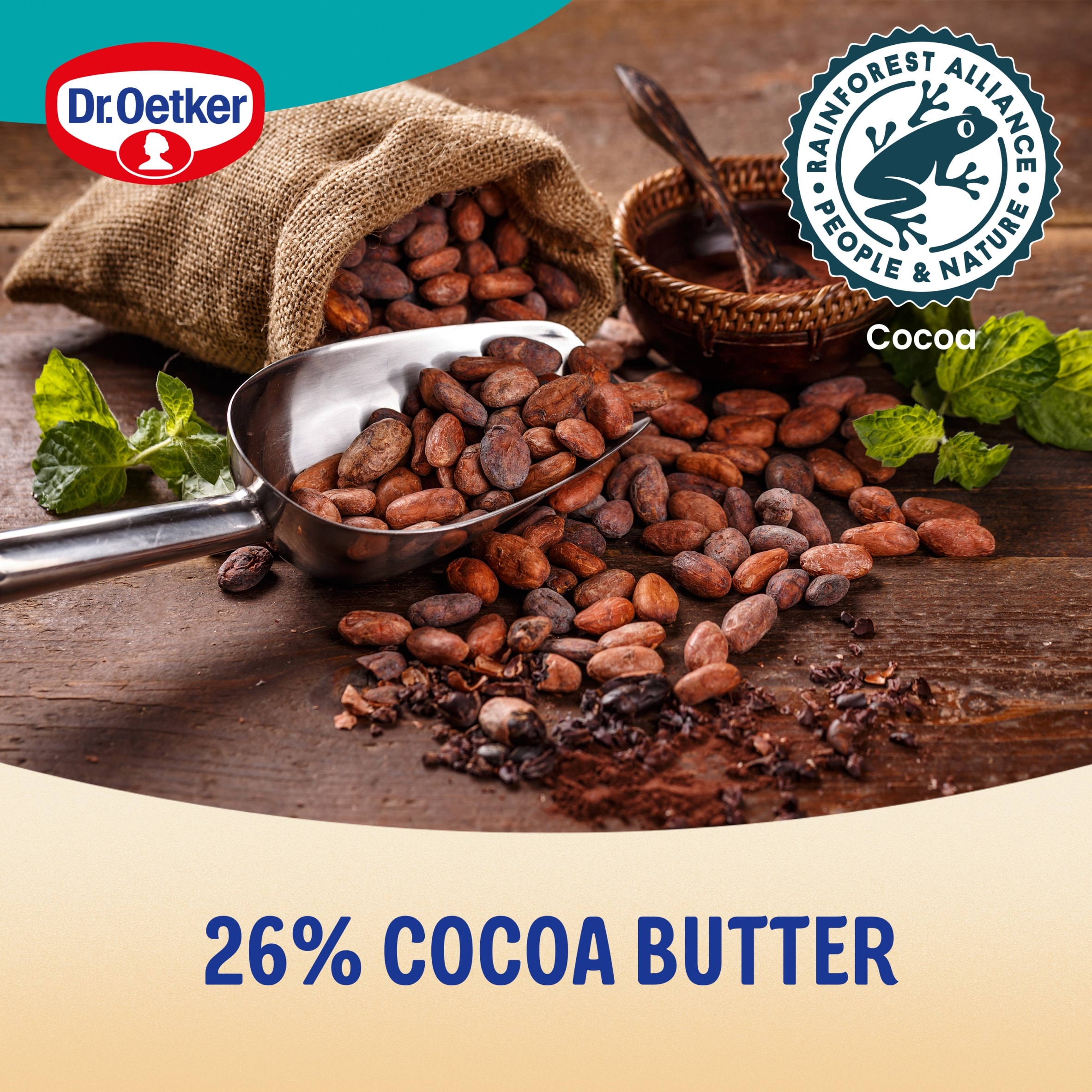 Dr. Oetker White Chocolate 26% Cocoa 100G thumbnail 2