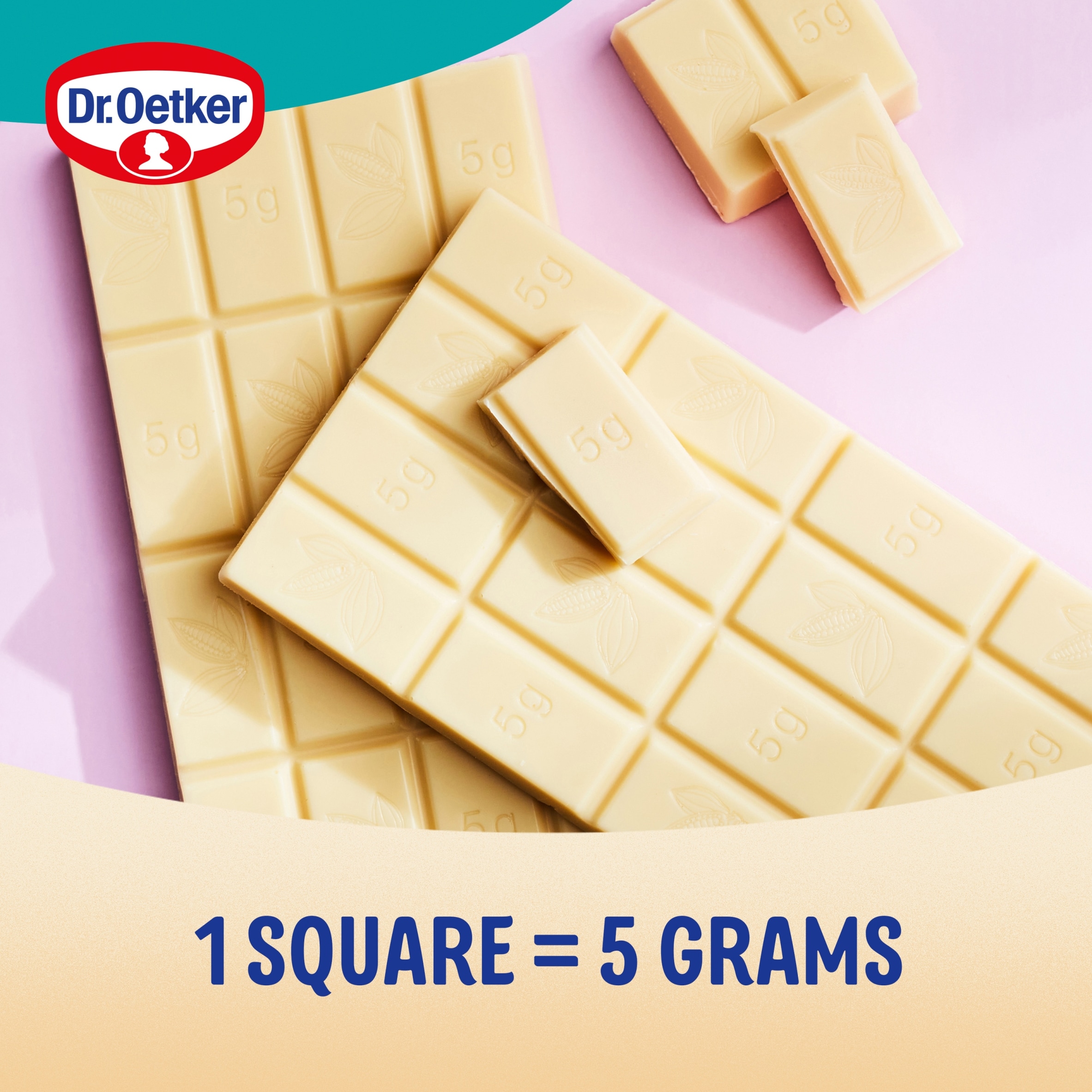 Dr. Oetker White Chocolate 26% Cocoa 100G thumbnail 4