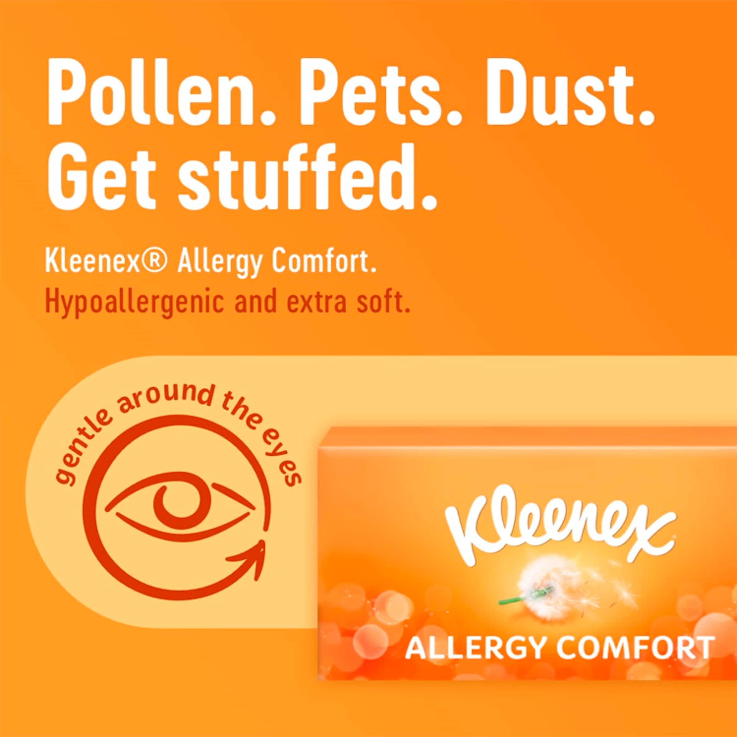 Kleenex Allergy Comfort Tissues Box 56 Sheets thumbnail 3