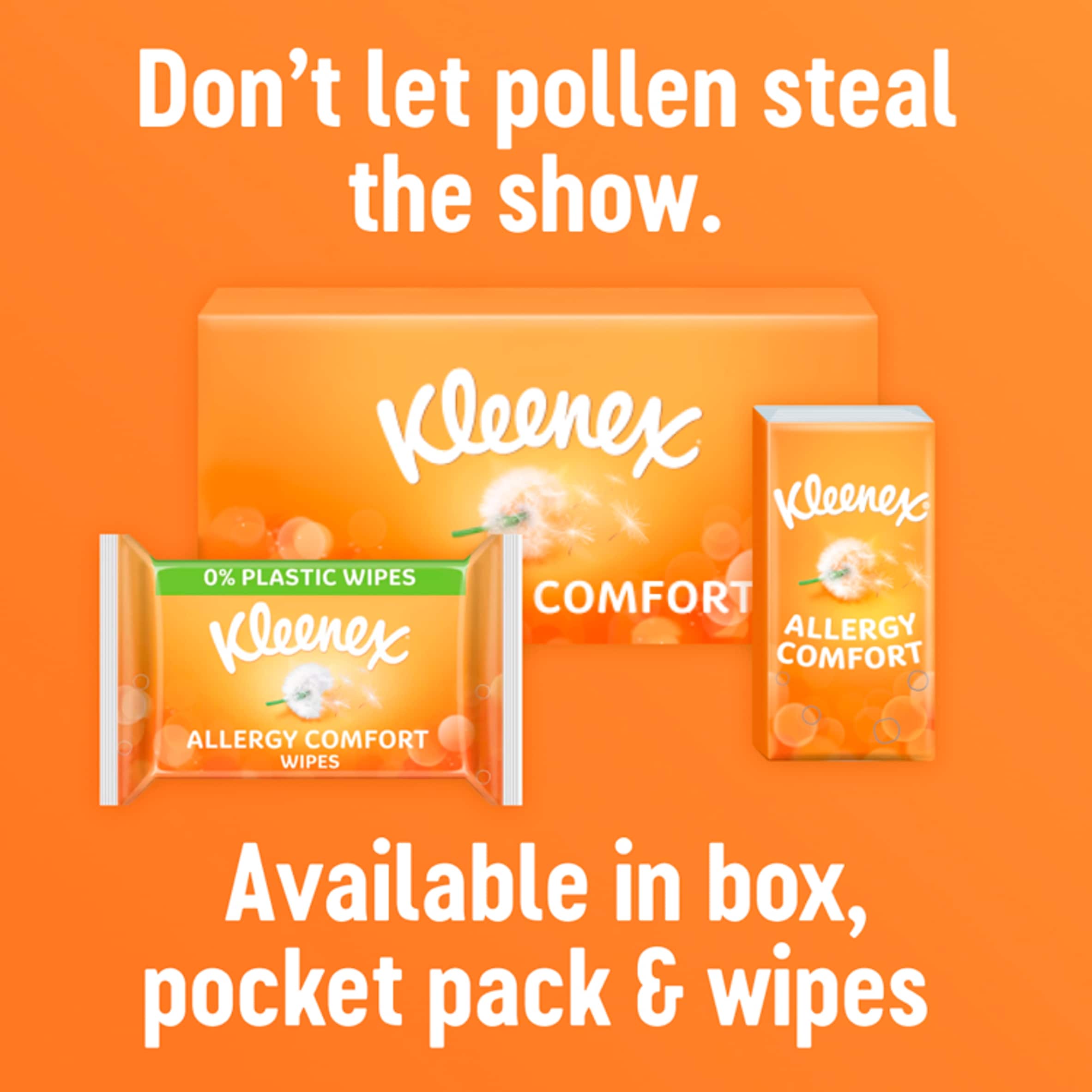 Kleenex Allergy Comfort Tissues Box 56 Sheets thumbnail 5