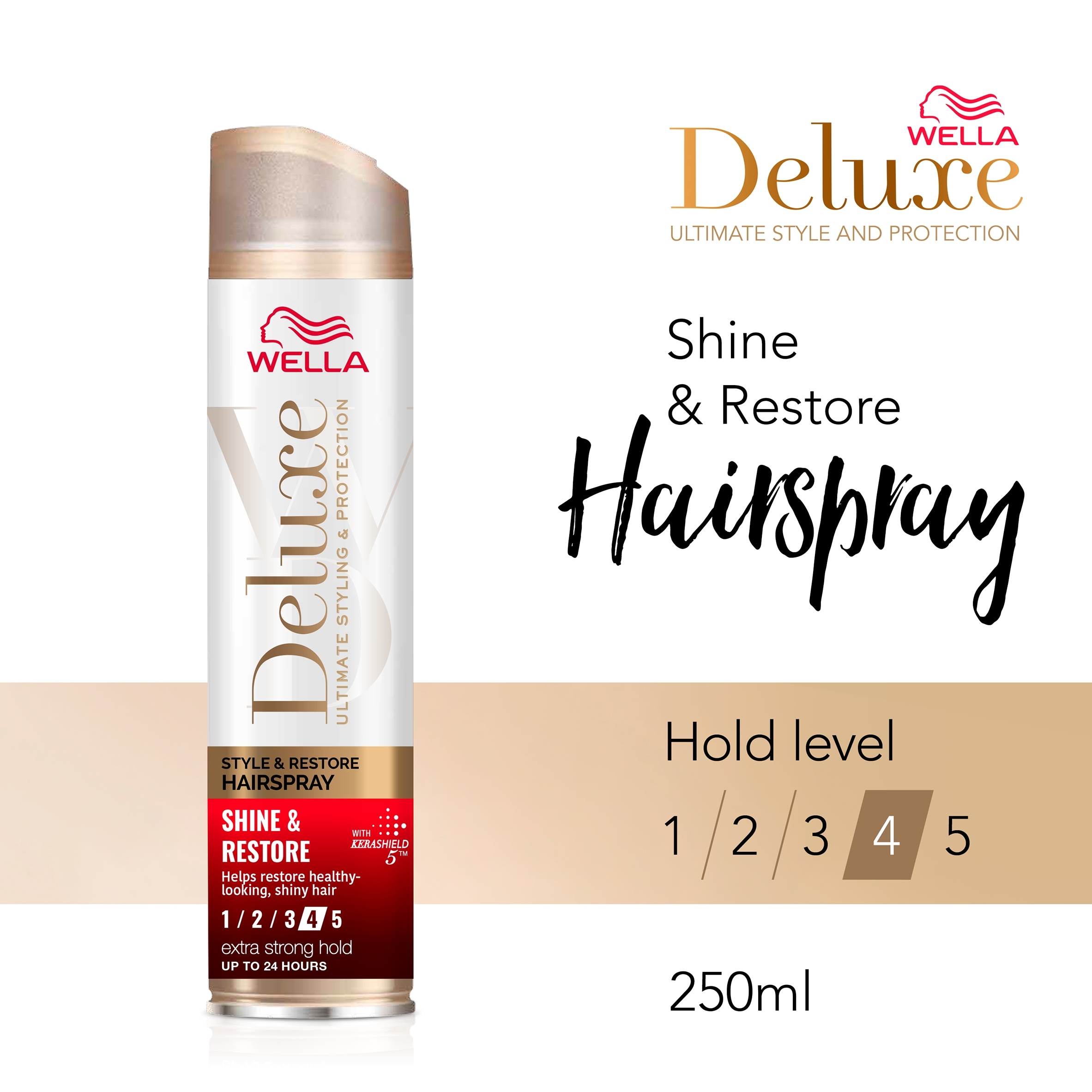 Wella Deluxe Style & Restore Hairspray 250Ml thumbnail 2