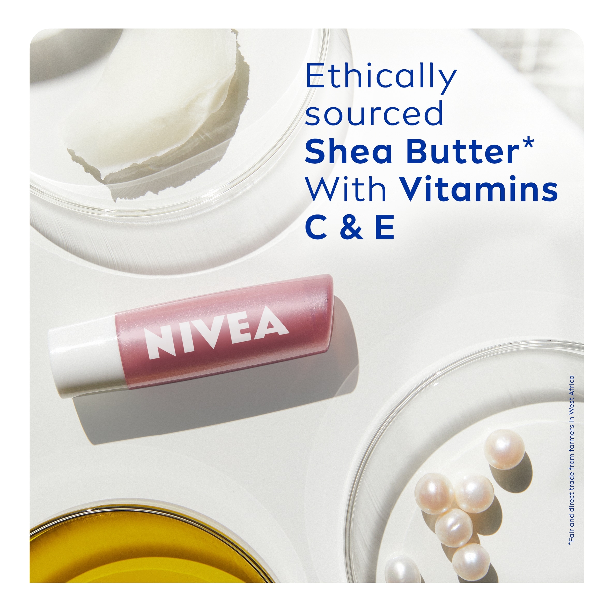 NIVEA Pearly Shine Lip Balm 4.8g thumbnail 3