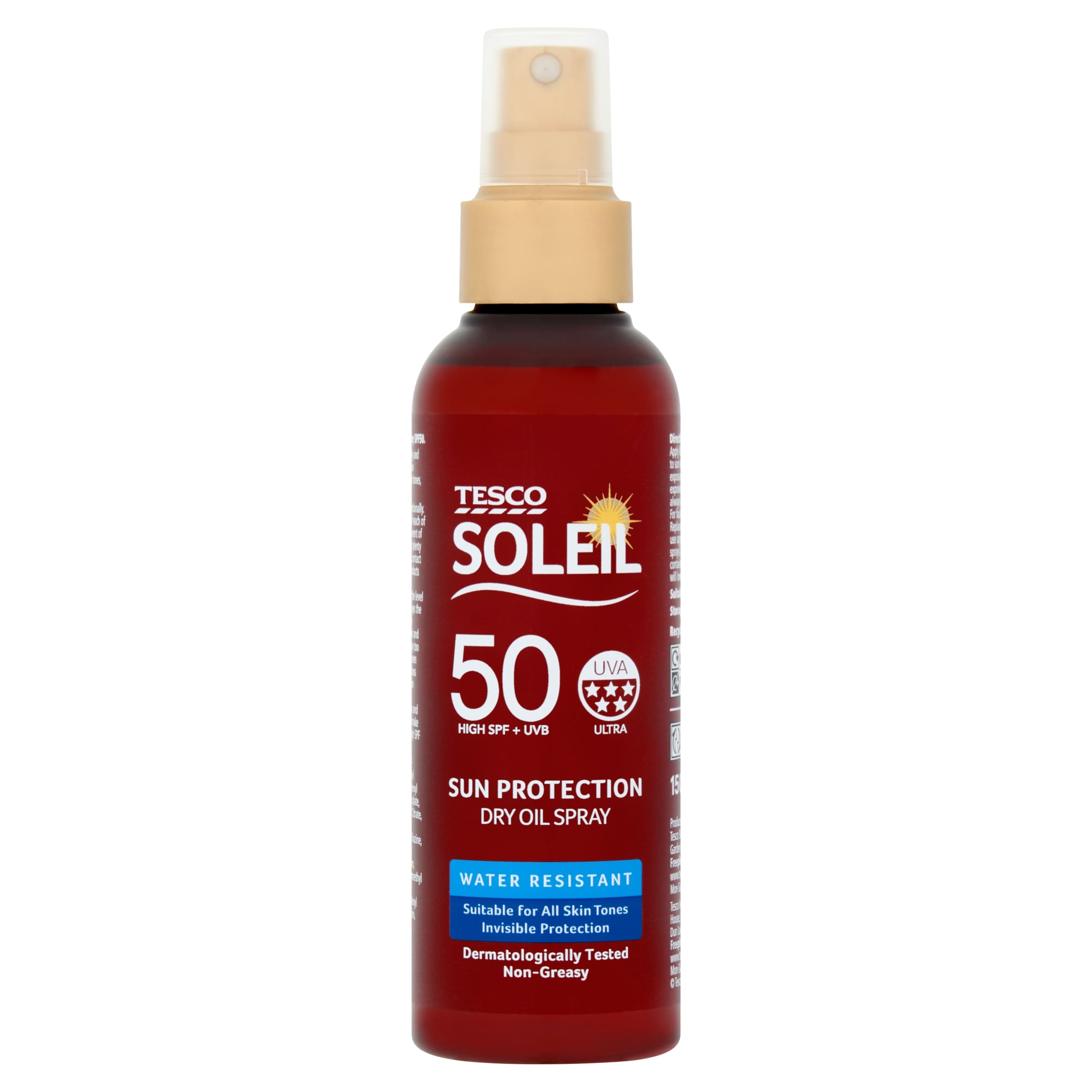 Tesco Soleil Quick Dry Oil Spray SPF50 150ml